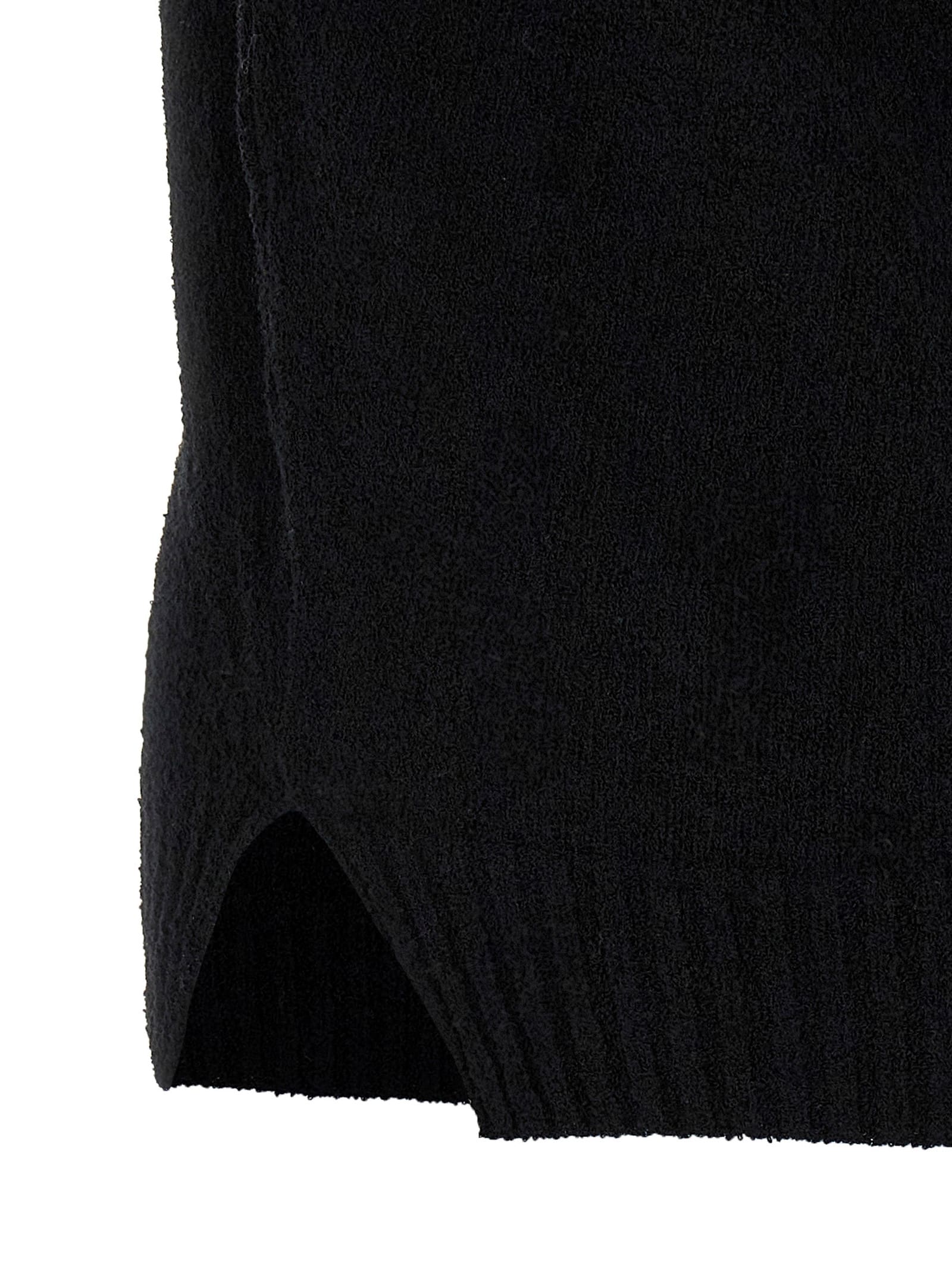 Ma'ry'ya Ribbed-hem Polo Shirt In Black