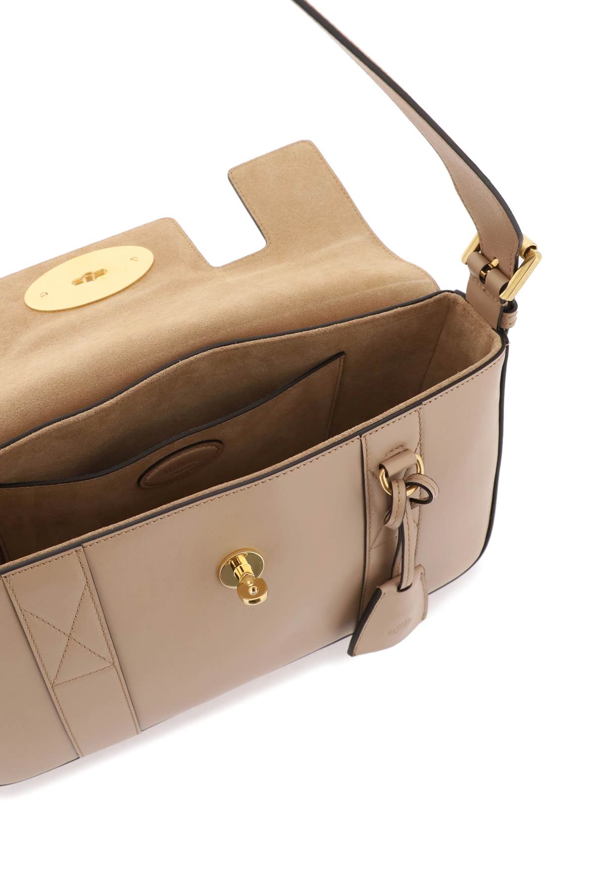 Shop Mulberry East West Bayswater Shoulder Bag In Maple (beige)