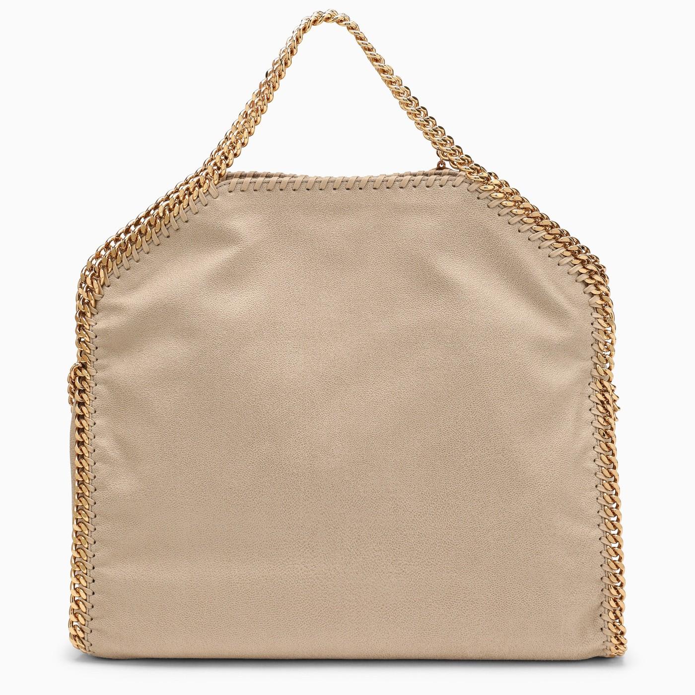 Shop Stella Mccartney Butter\/gold Falabella Mini Tote Bag In Neutro