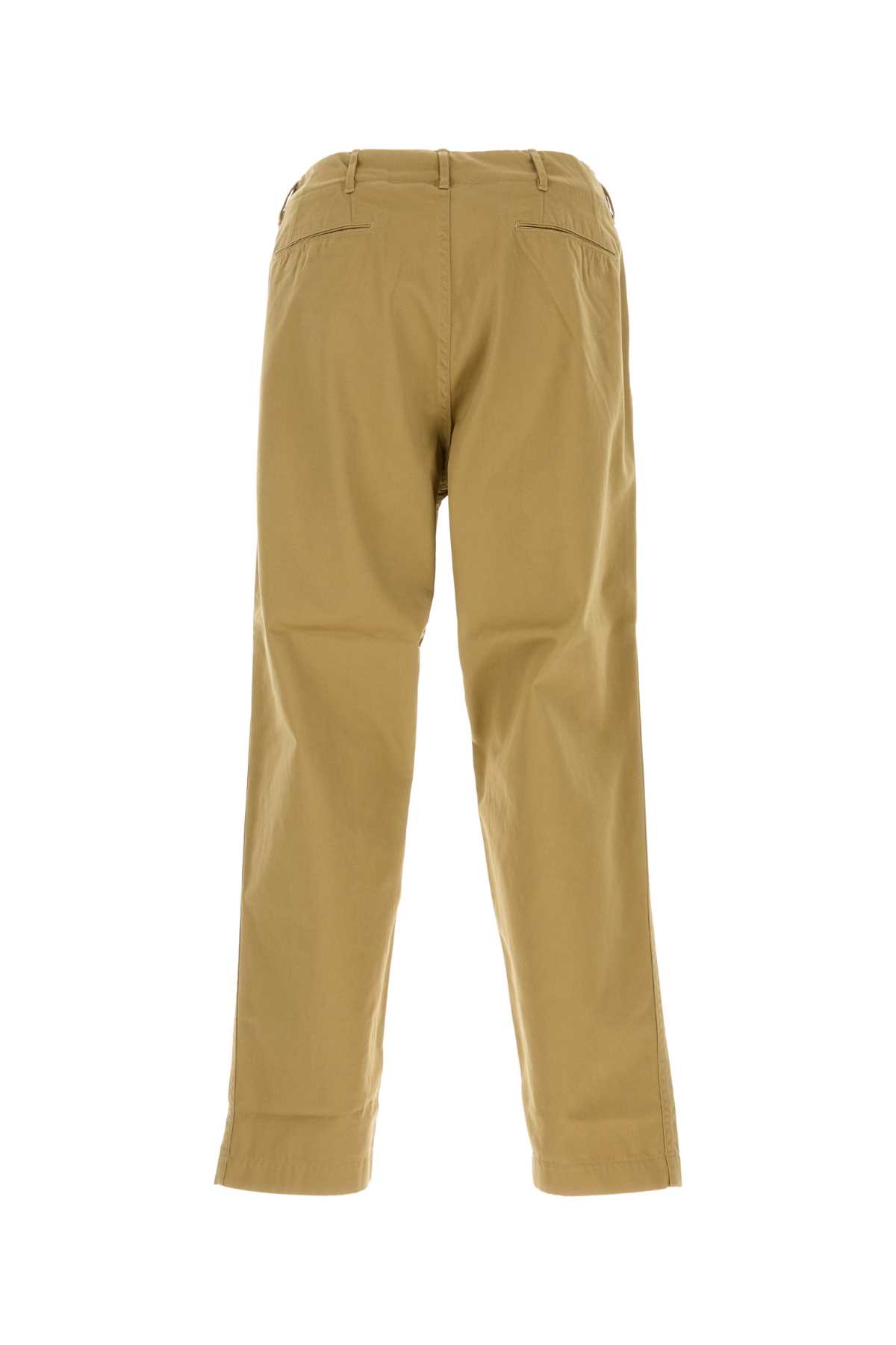 Nanamica Khaki Cotton Blend Pant In Tan