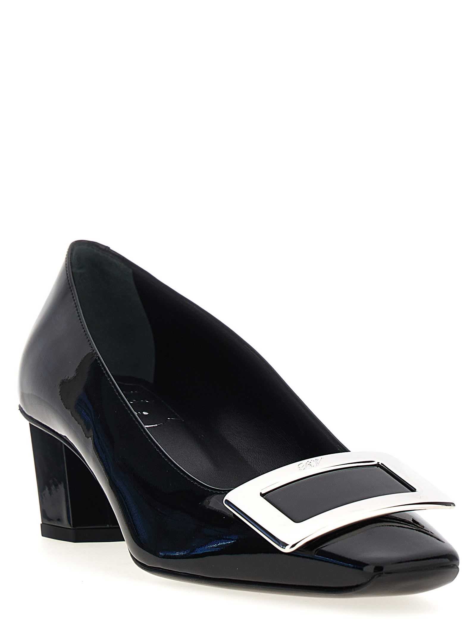 Shop Roger Vivier Belle Vivier Pumps In Black