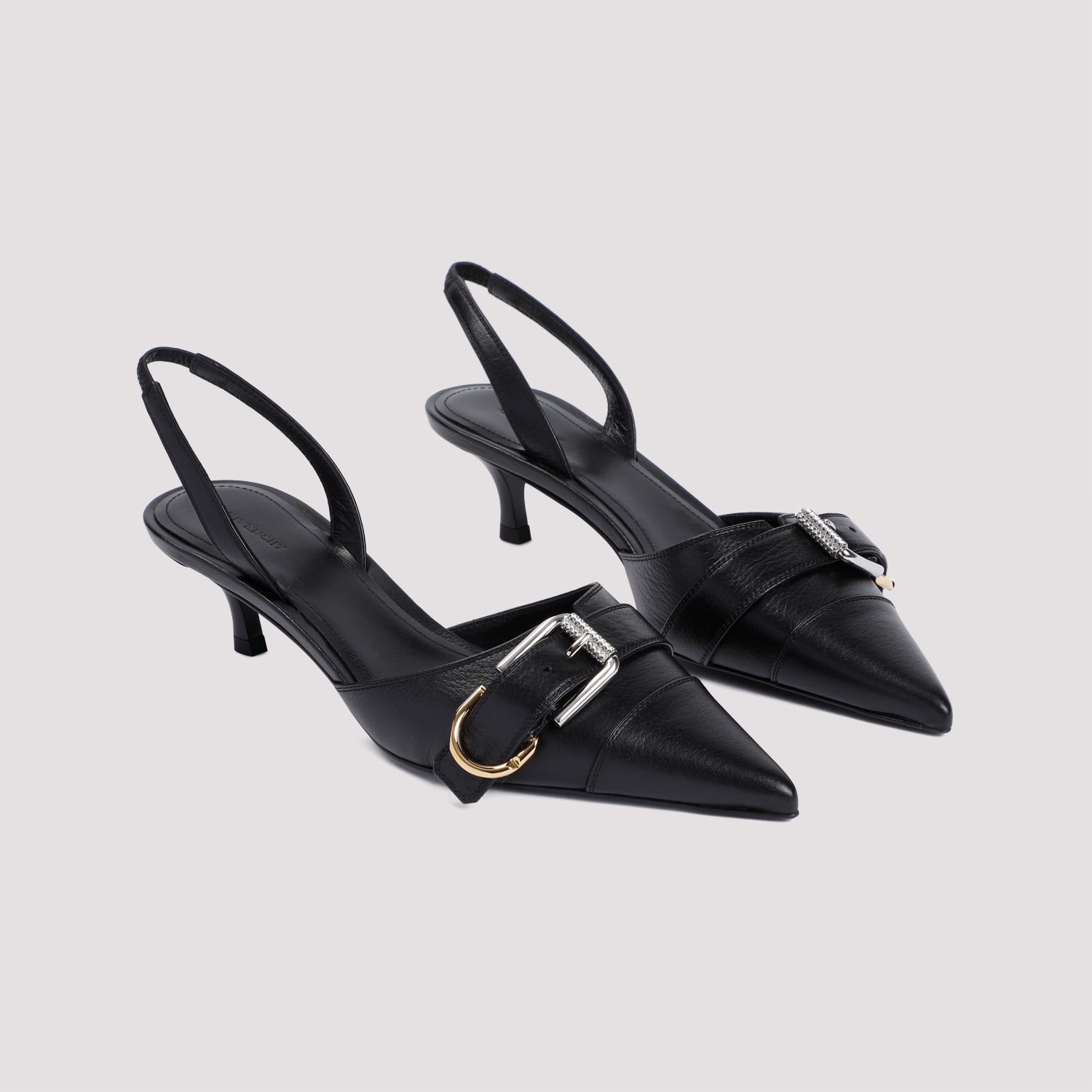 Shop Givenchy Voyou 45mm Slingback Sandals In Black