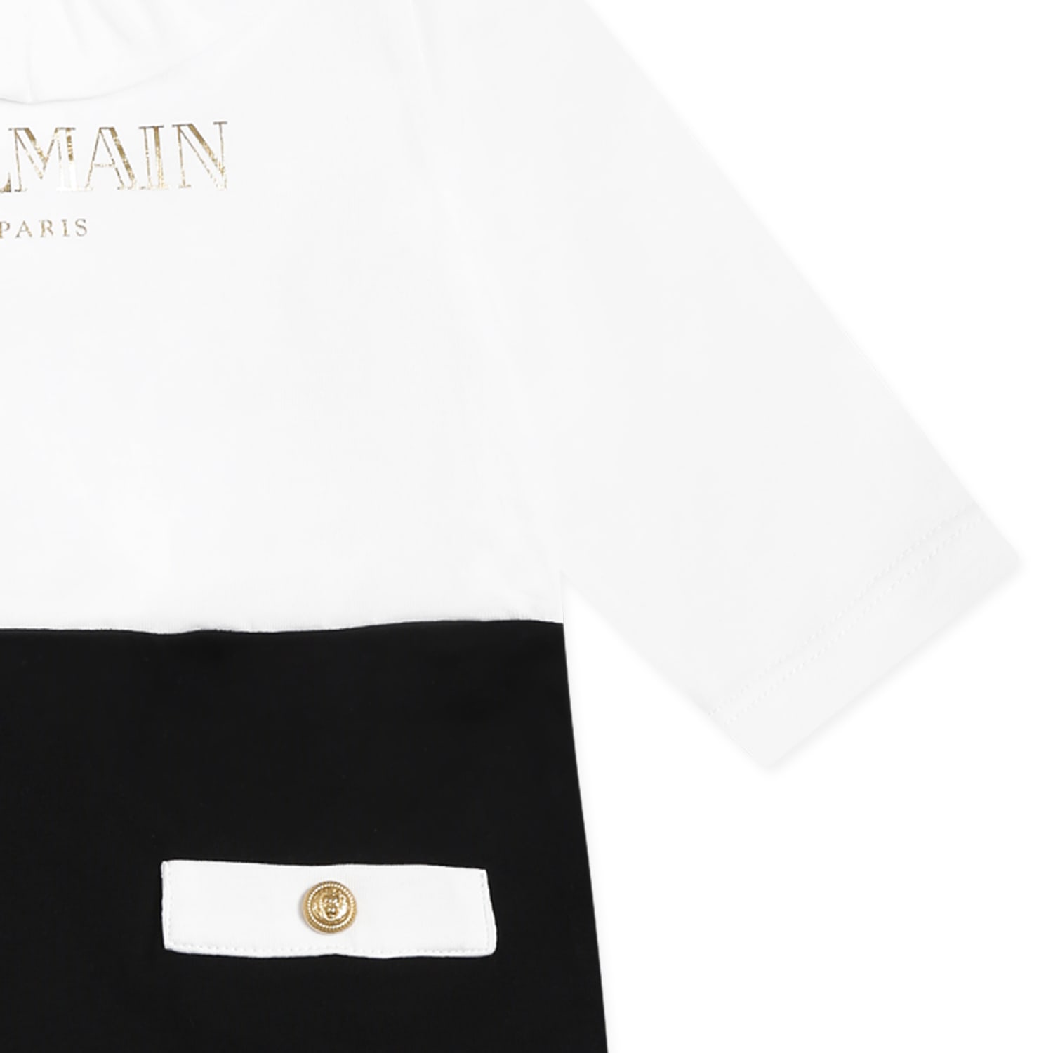 Shop Balmain Multicolor Set For Baby Girl With Golden Logo