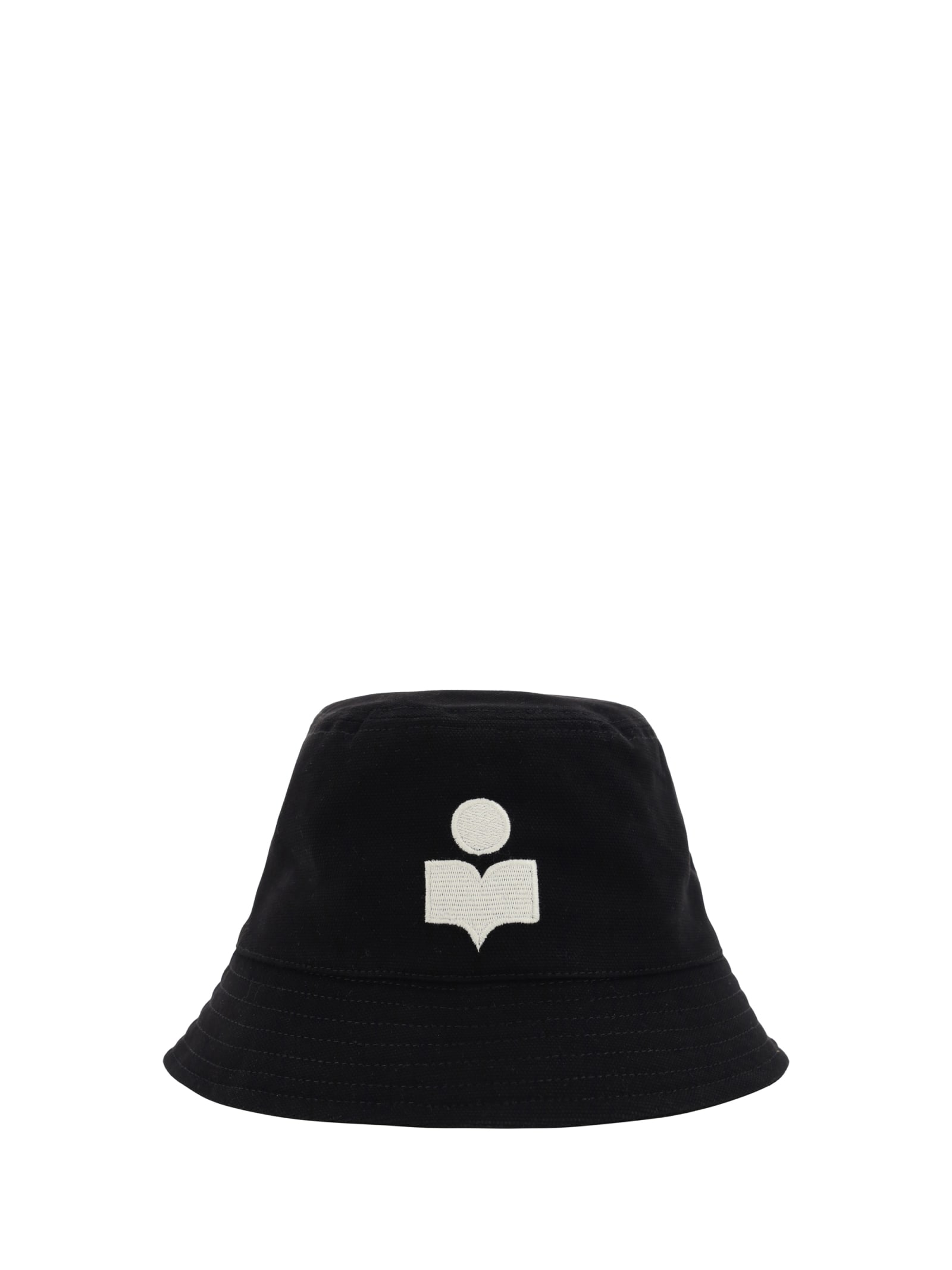 Shop Isabel Marant Haley Bucket Hat In Black/ecru