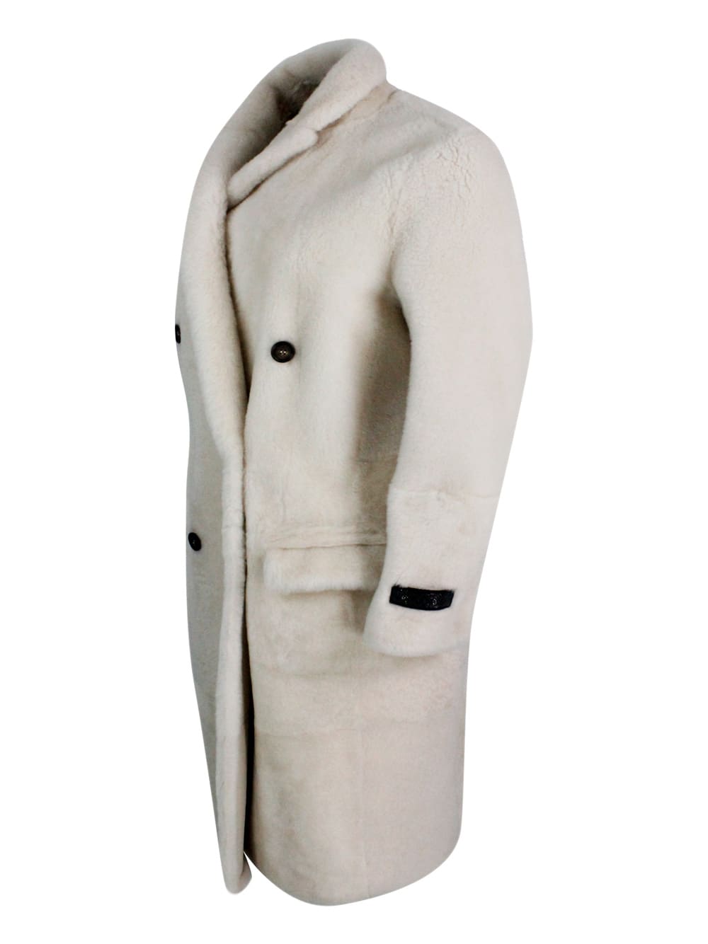 Shop Brunello Cucinelli Coat In Cream