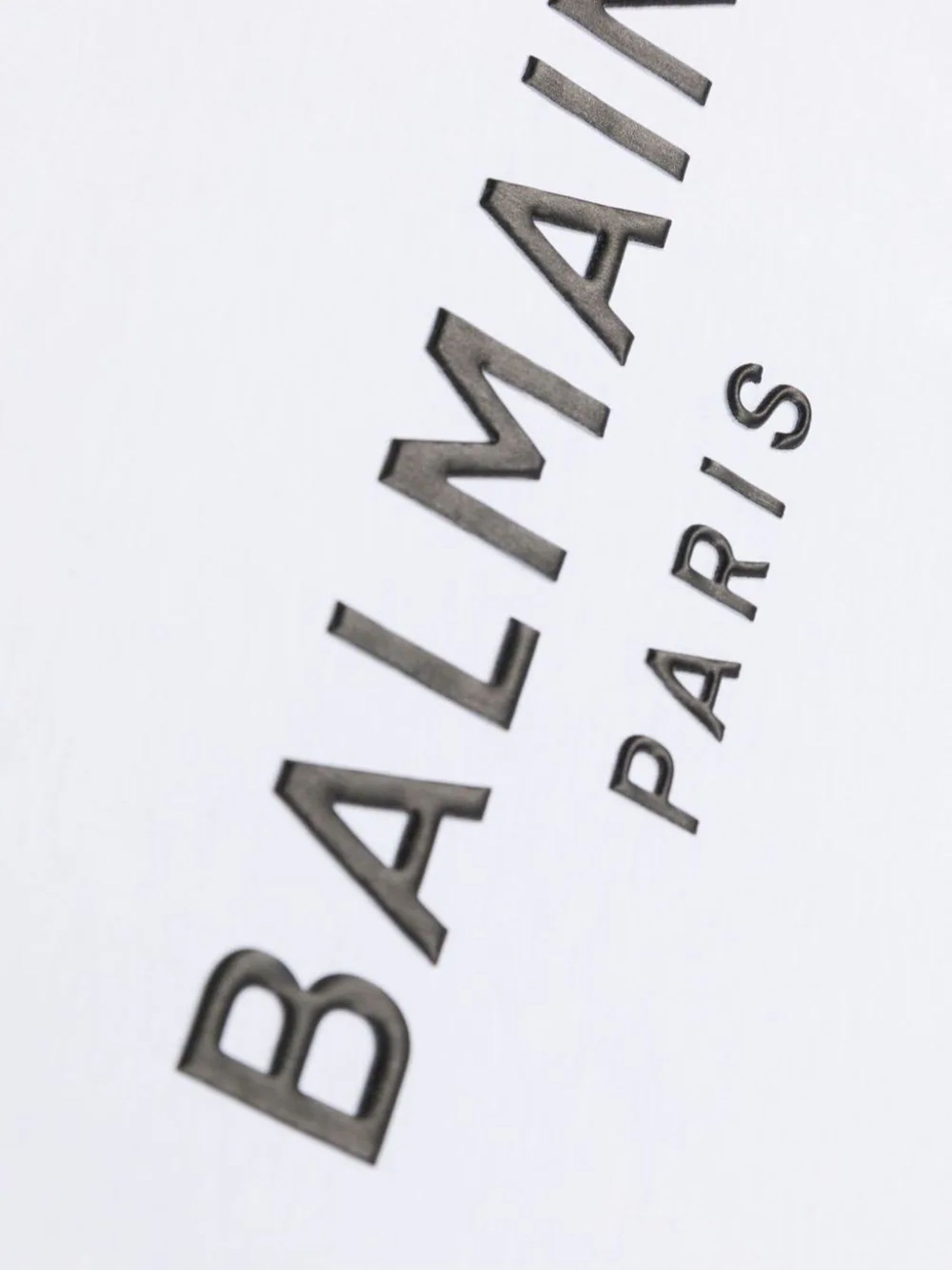 Shop Balmain T-shirts And Polos White In Bianco