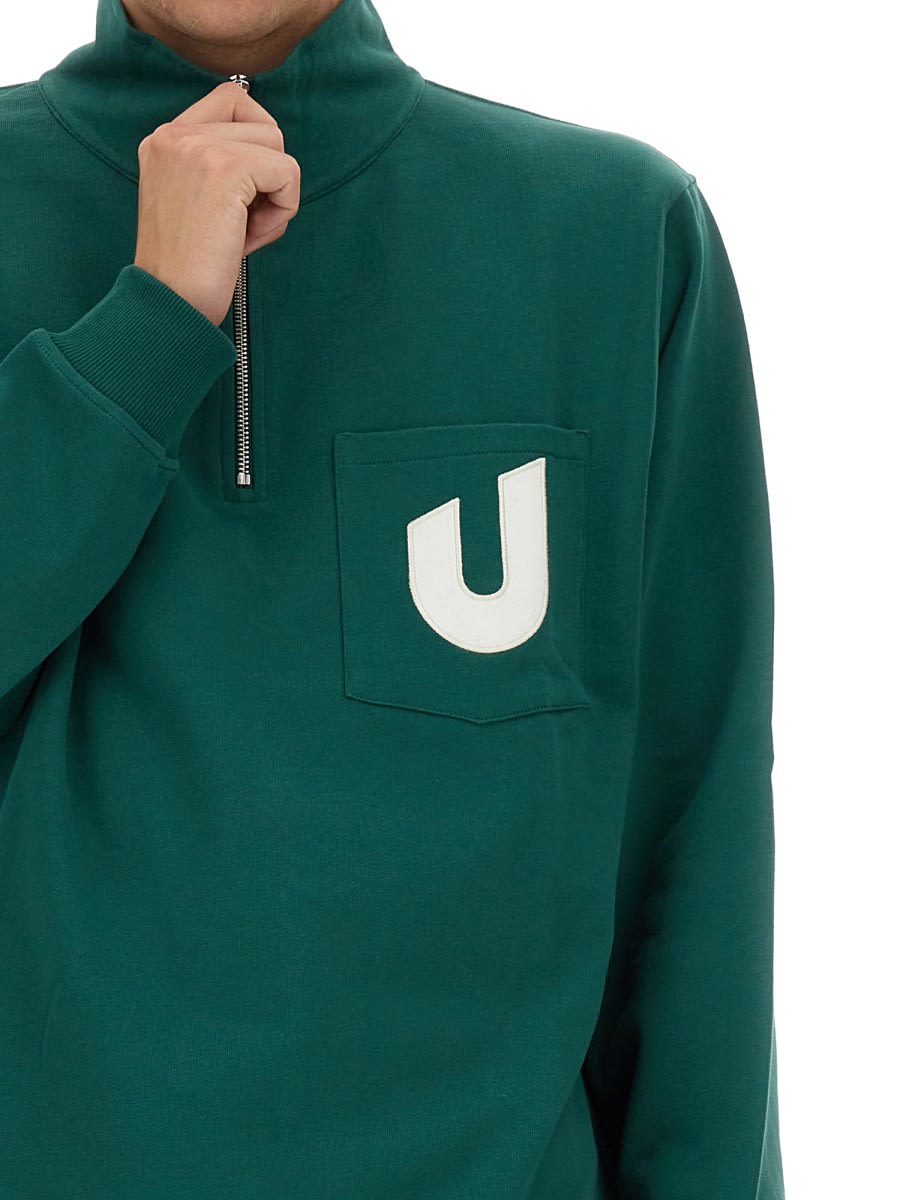 Shop Umbro Logo Sweatshirt In Green