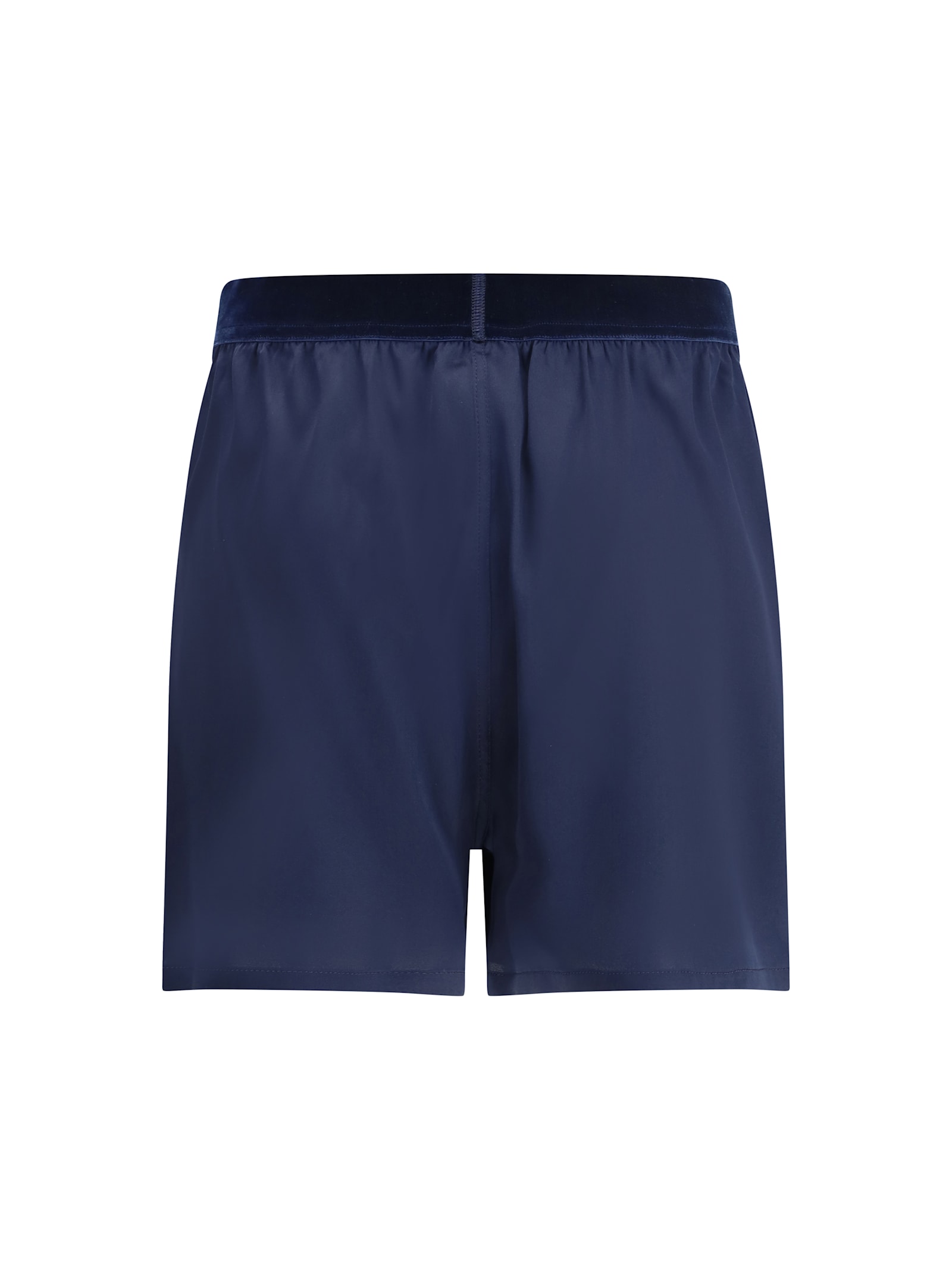 Tom Ford Silk Shorts With Elasticated Waistband And Satin Finish In Blue
