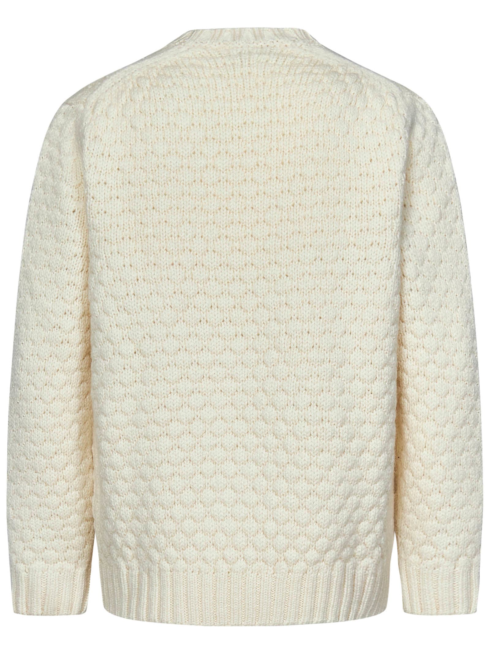 Shop Lacoste Sweater In White