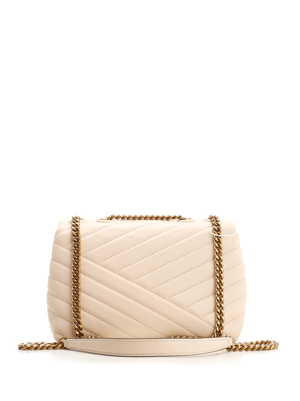 Shop Tory Burch Kira Shoulder Bag In Beige