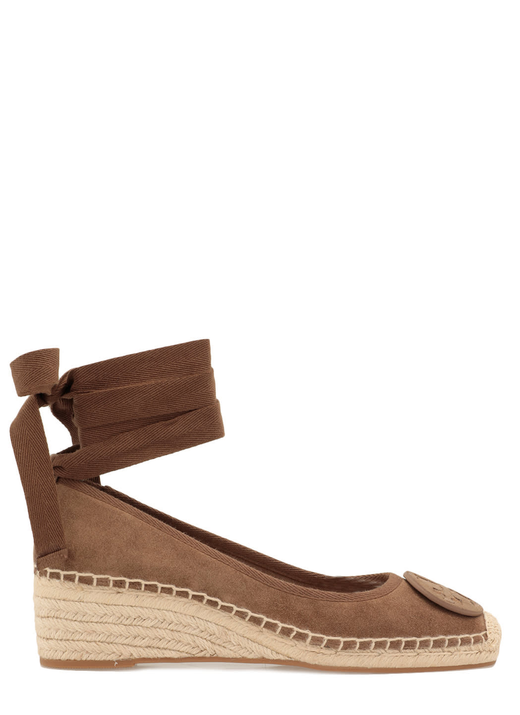 Buy Tory Burch Espadrilla In Pelle Scamosciata online, shop Tory Burch shoes with free shipping