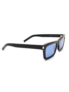 Saint Laurent Sl 461 Betty Sunglasses In Black Black Blue