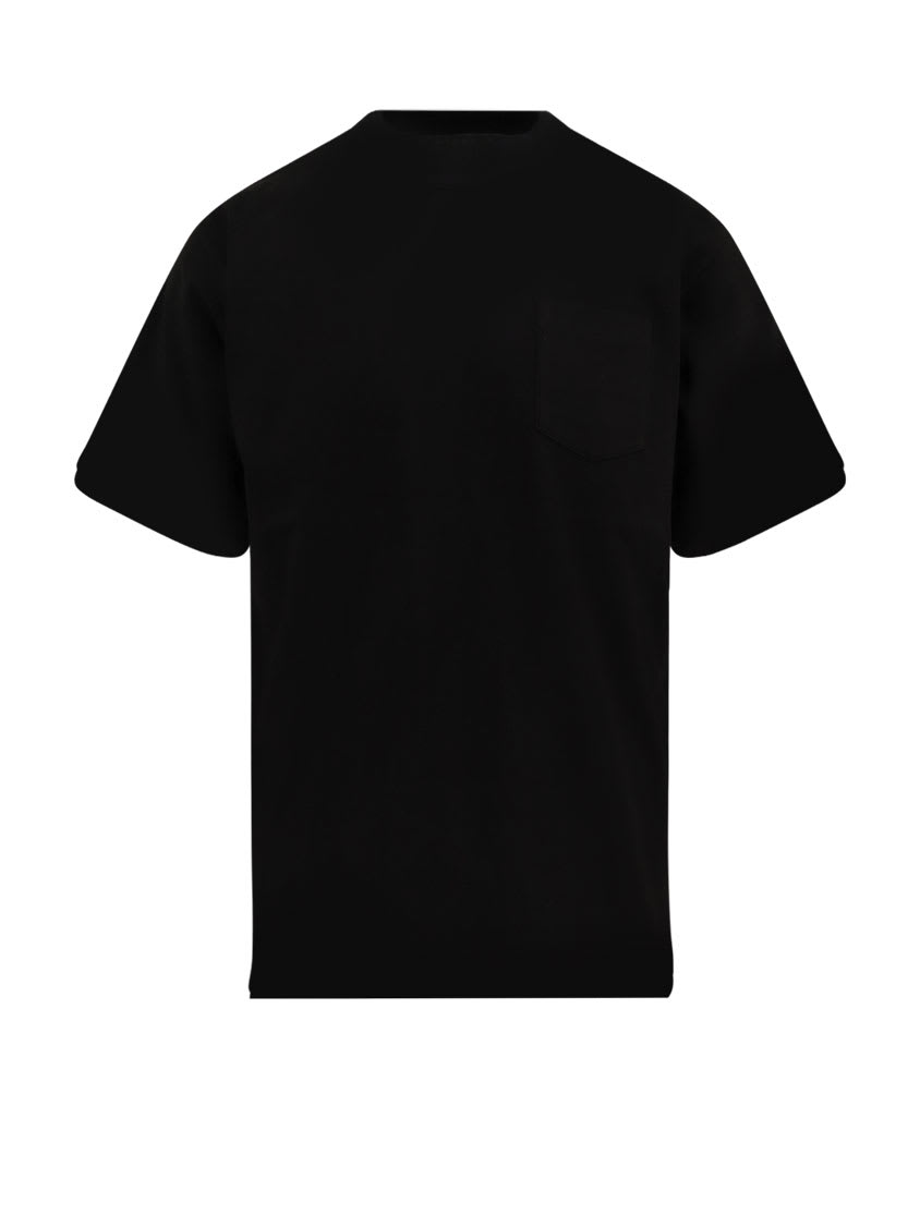 Cotton T-shirt With Nylon Inserts
