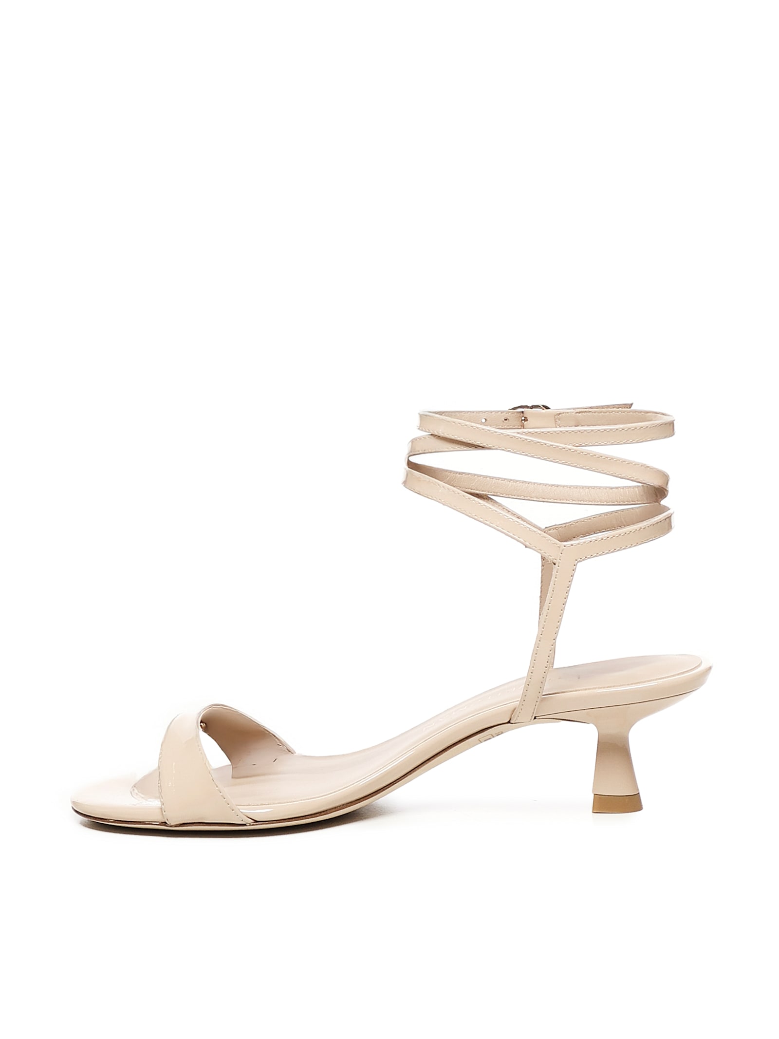 Stuart Weitzman Beige Leather Stiletto Heels Sandals