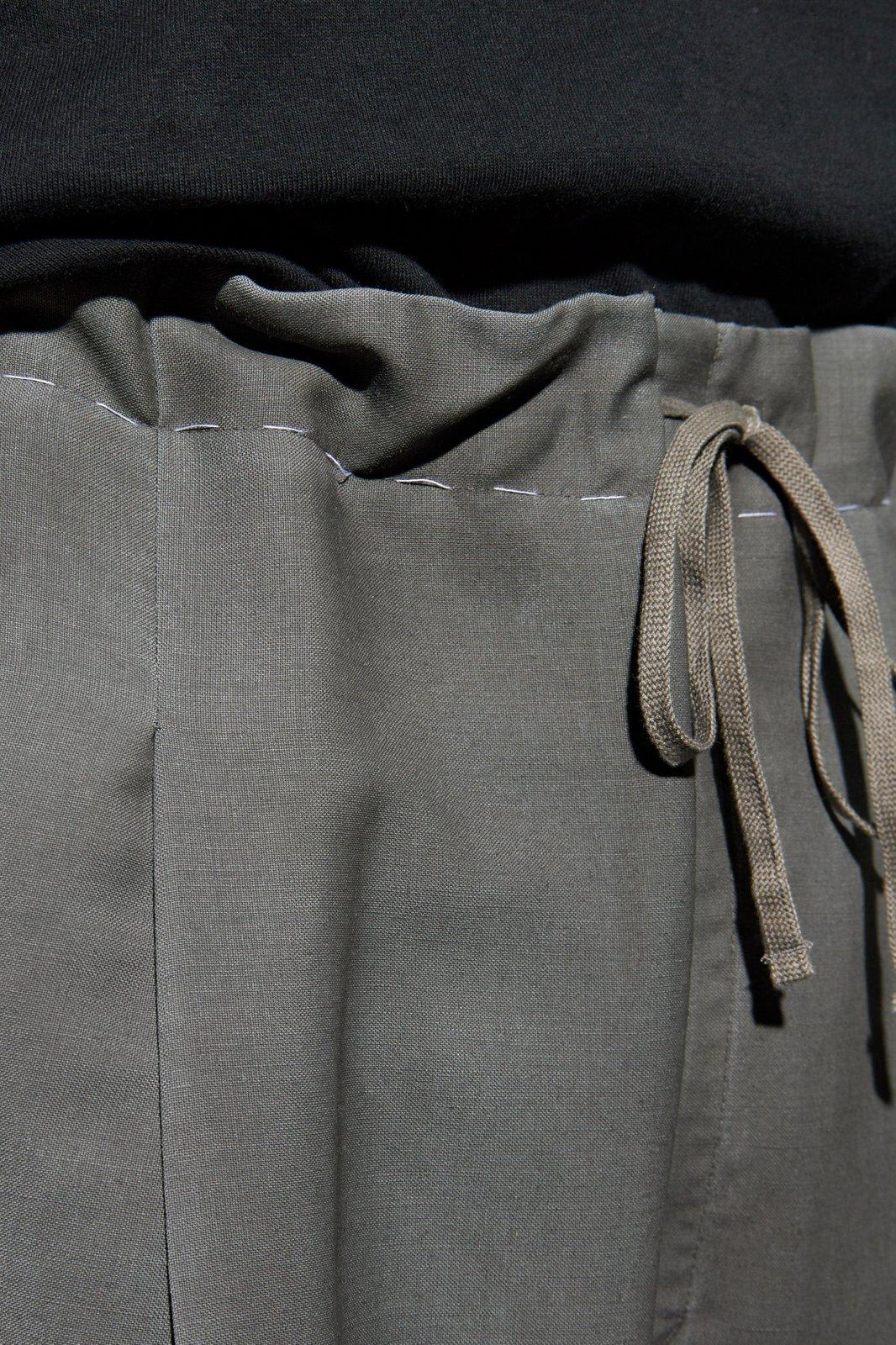 Maison Margiela Wool And Mohair Pants Unisex In Beige