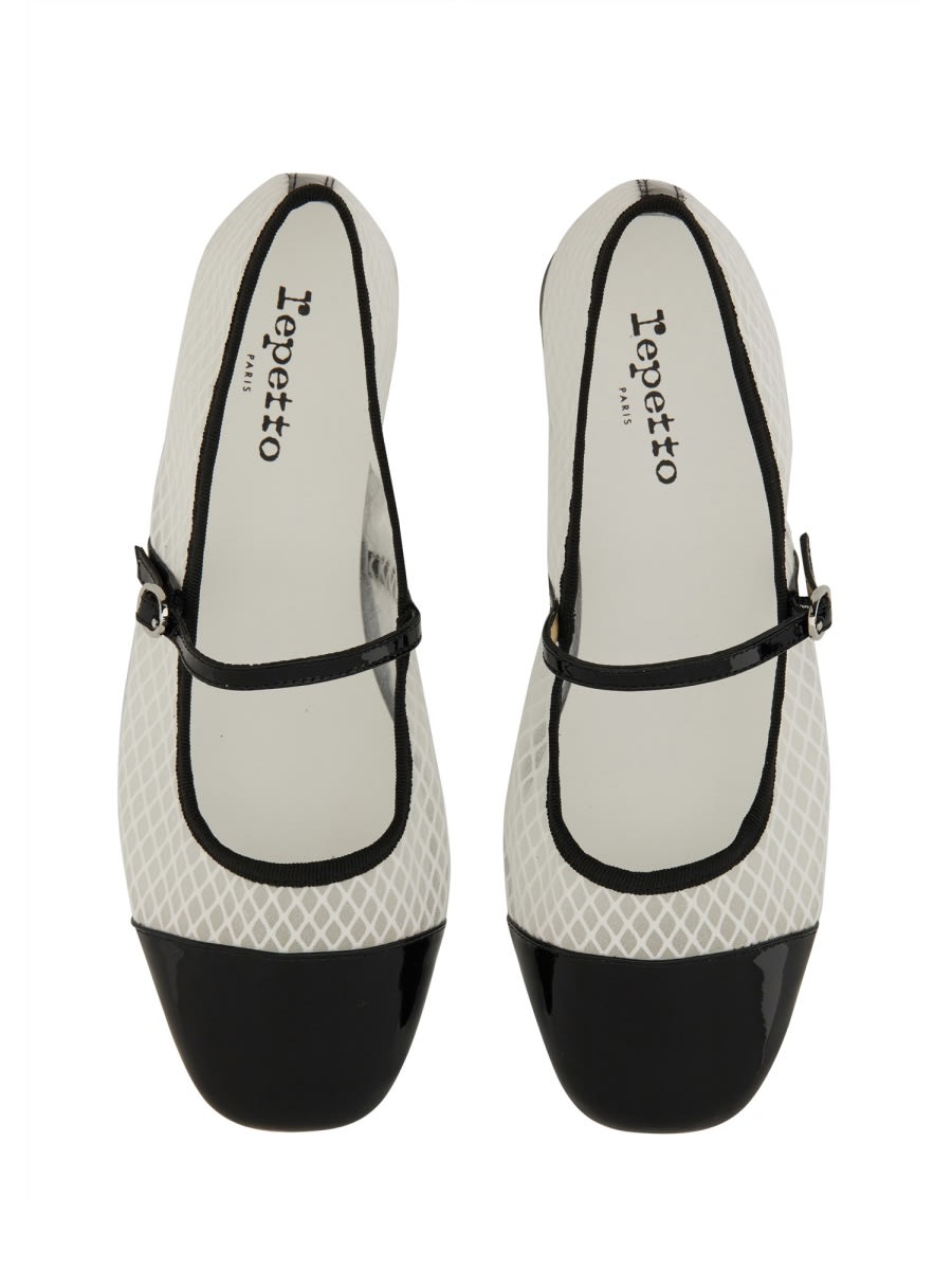Repetto Patent-toecap Ballet Flats In Black
