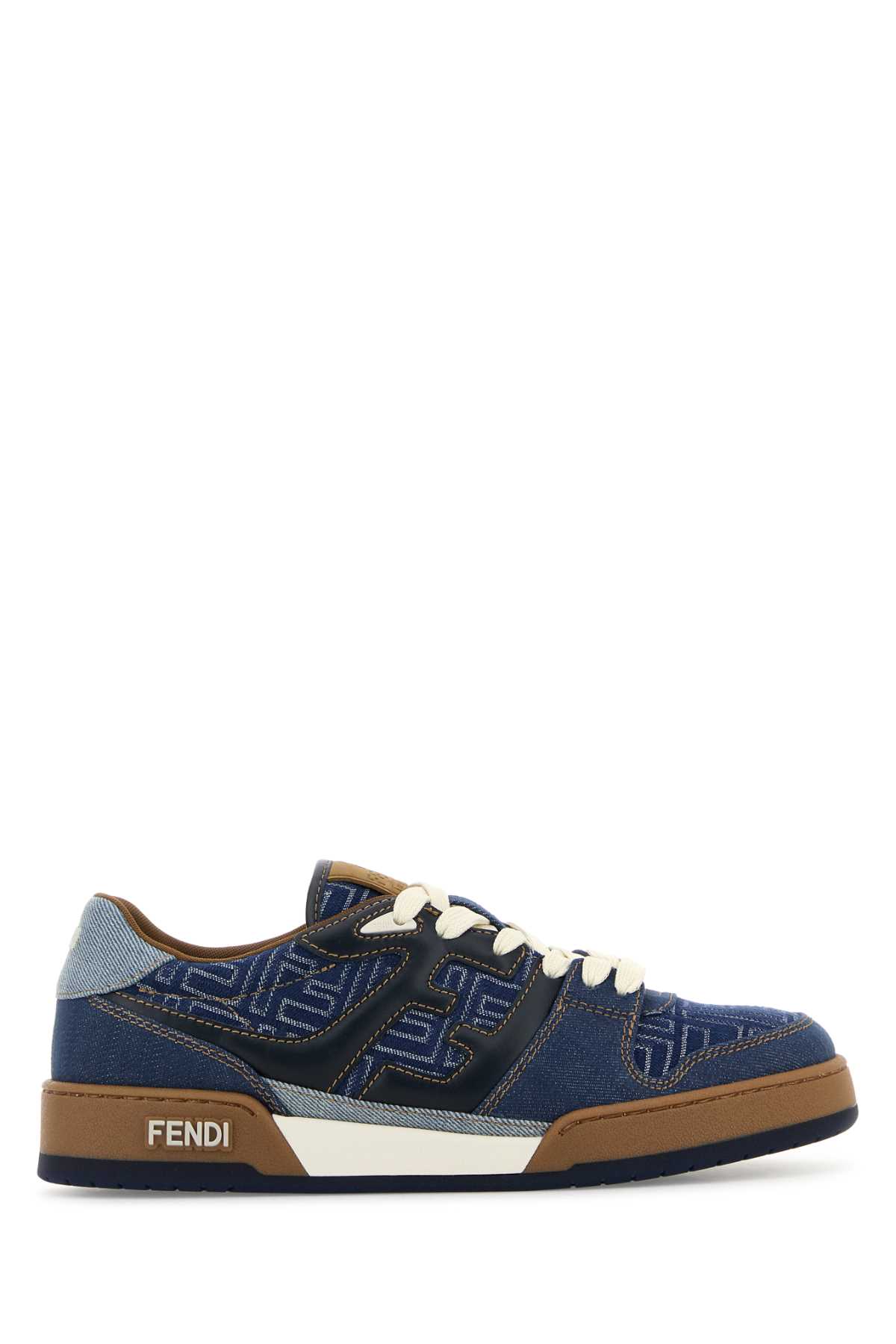 Denim Fendi Match Sneakers