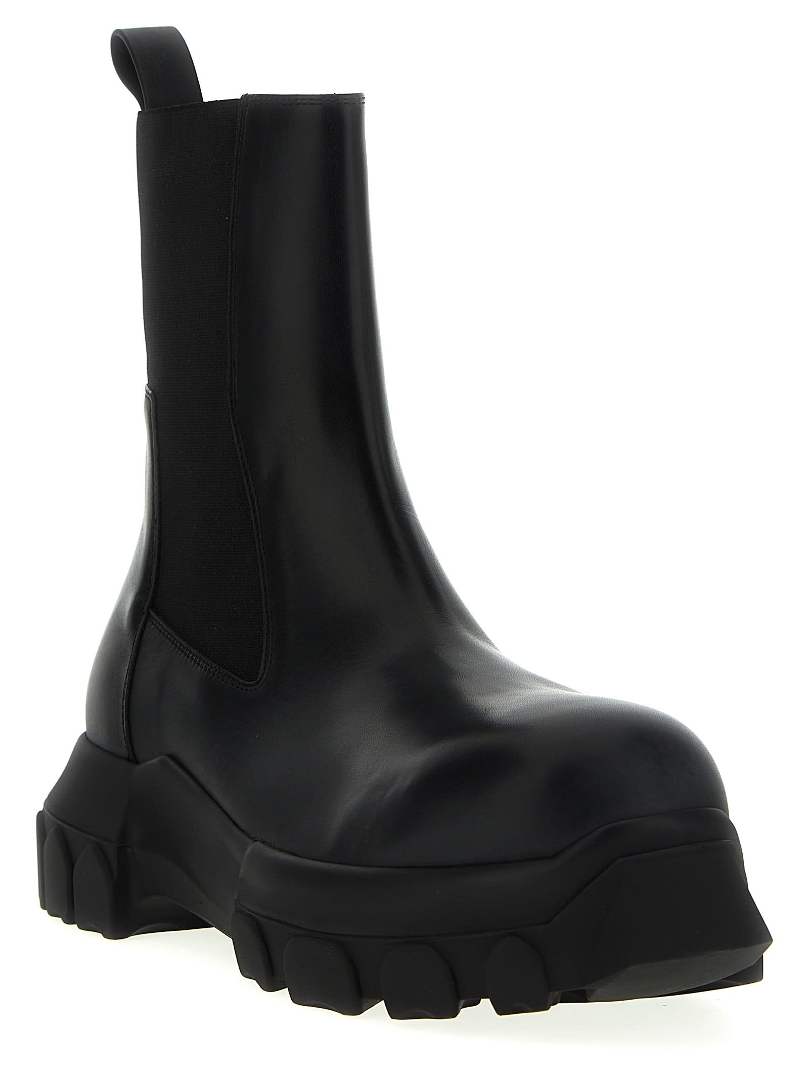Shop Rick Owens Beatle Bozo Tractor Ankle Boots In Black
