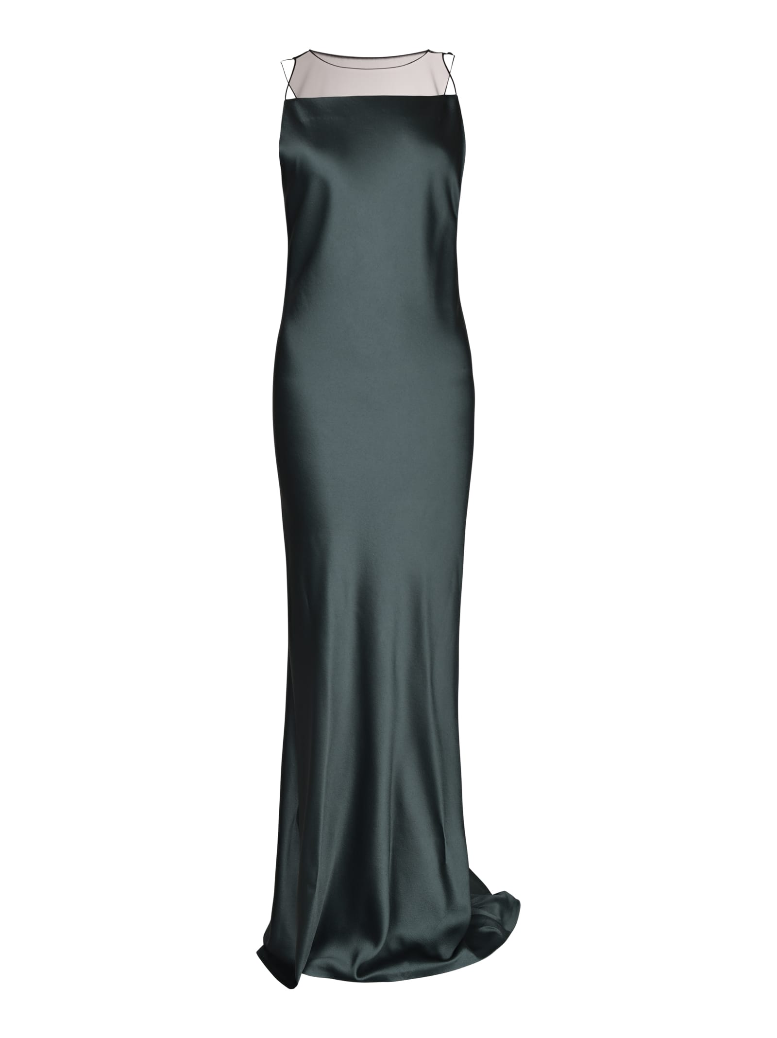 Maison Margiela Lace Paneled Sleeveless Long Dress