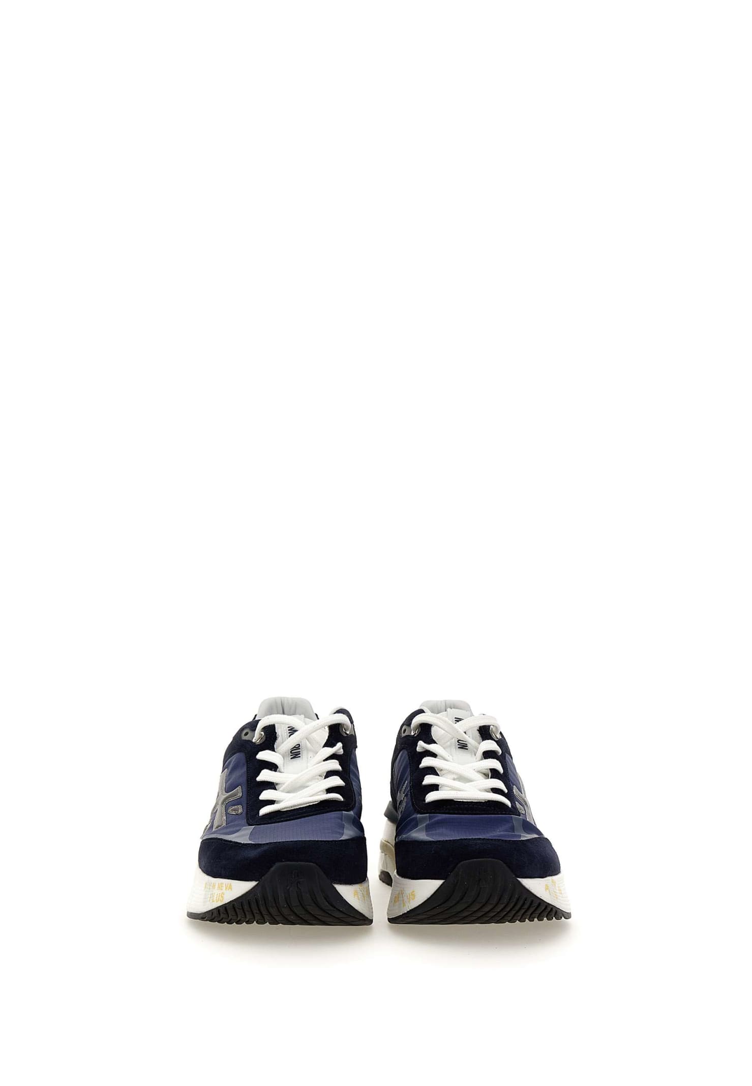 Shop Premiata Moerun6731 Sneakers In Blue/black