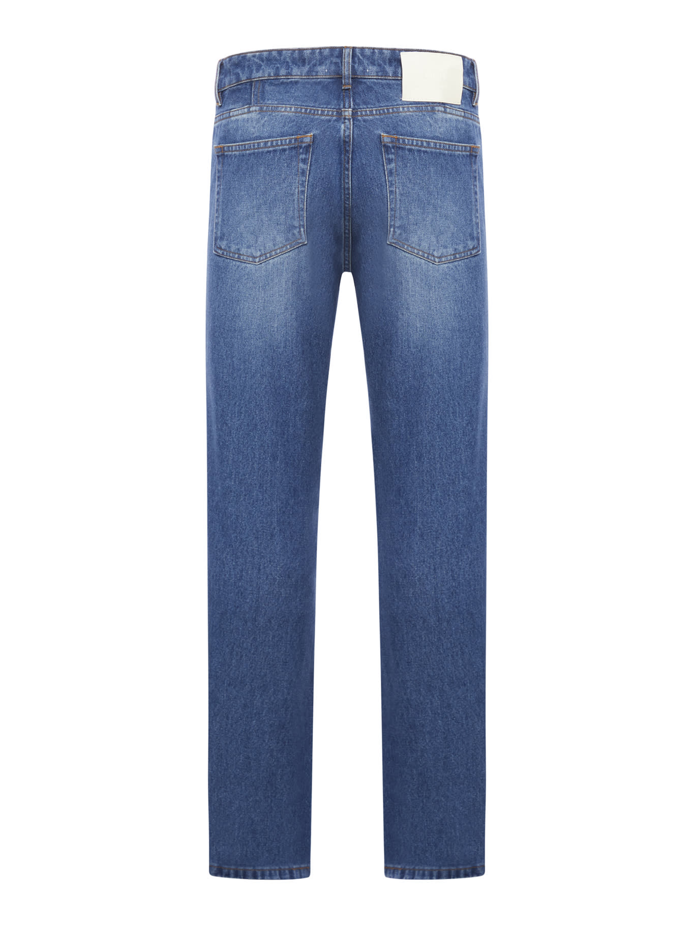 Shop Ami Alexandre Mattiussi Classic Fit Jeans In Used Blue