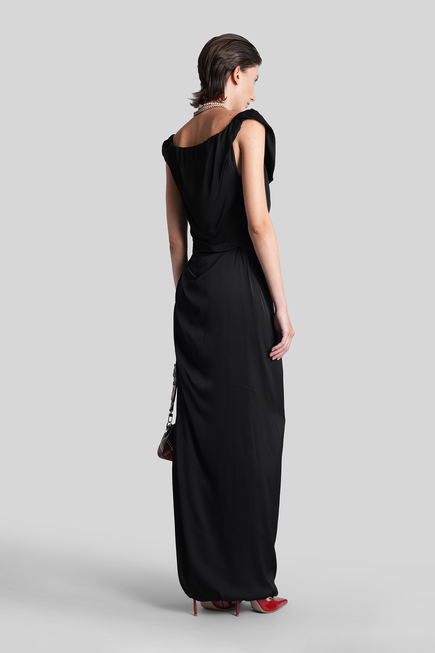 Vivienne Westwood Long Ginnie In Black Viscose In Black