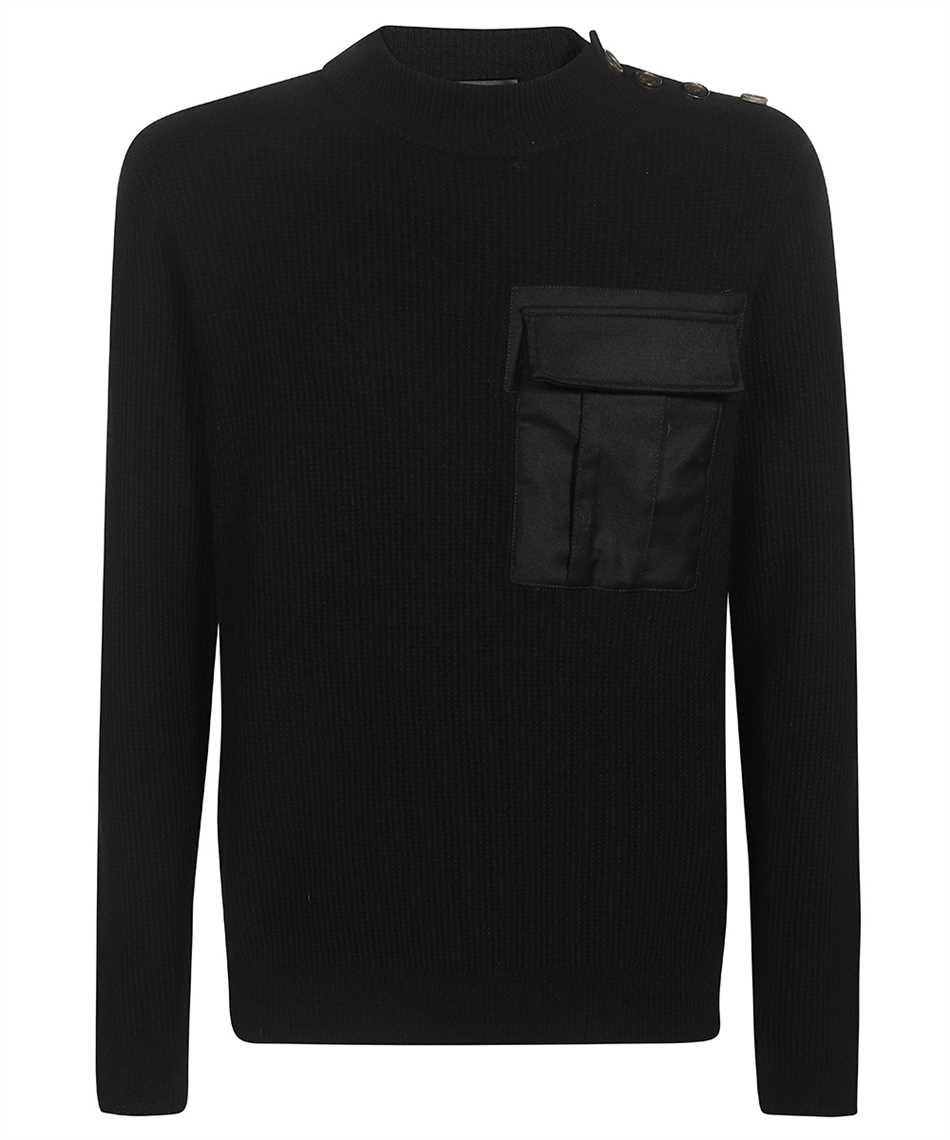 Shop Dondup Long Sleeve Sweater In Black