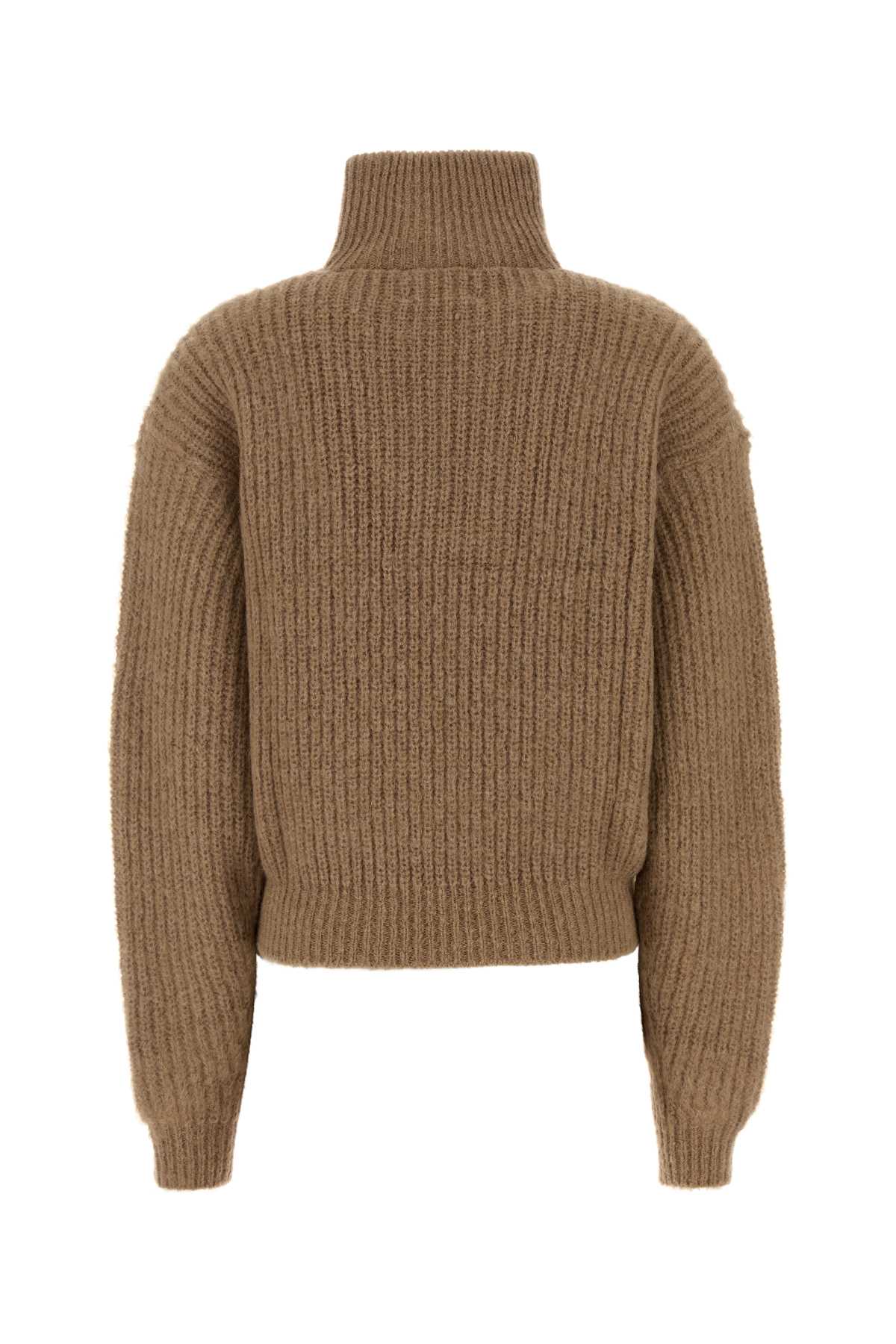Isabel Marant Étoile Isabel Marant Etoile Camel Mohair Blend Danita Sweater In Animal Print