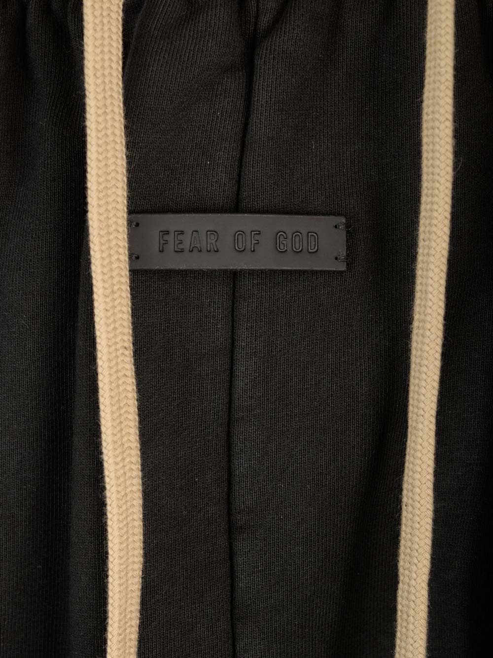 Shop Fear Of God Side Fringe Trousers In Black