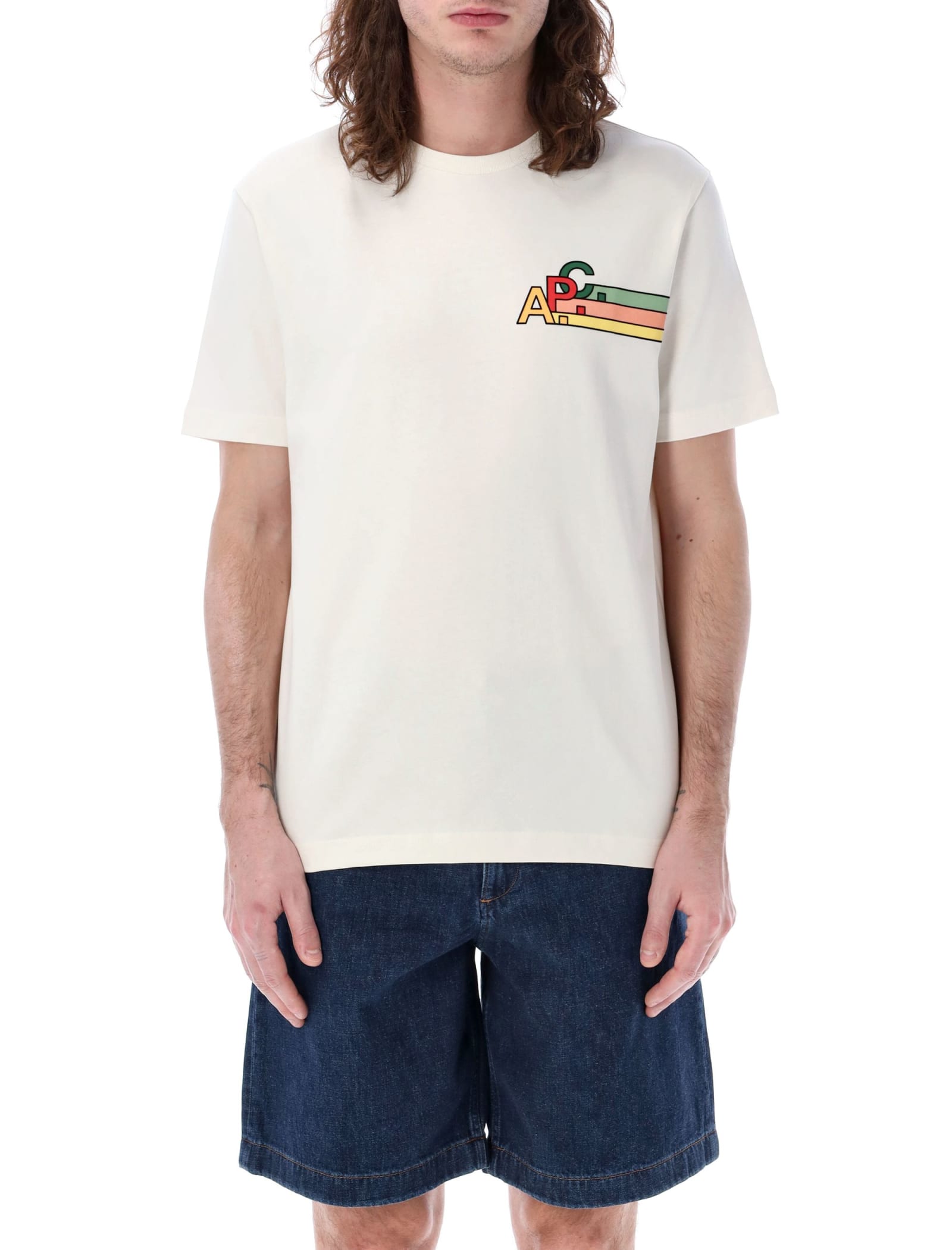 Shop Apc Isaac T-shirt In White