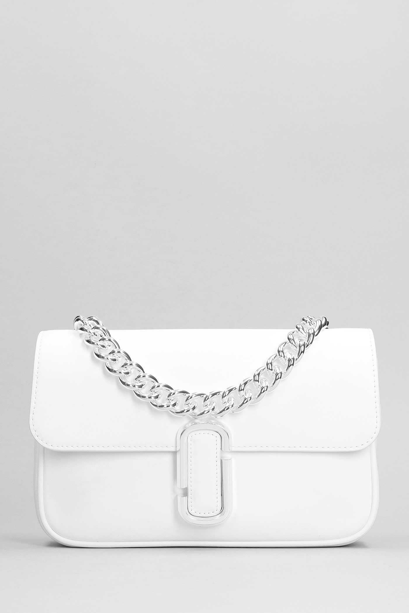 Marc Jacobs The Shoulder Shoulder Bag In White Leather