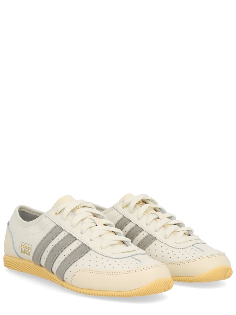 Adidas Originals Japan Decon W Perforated Suede-trimmed Leather Sneakers In White