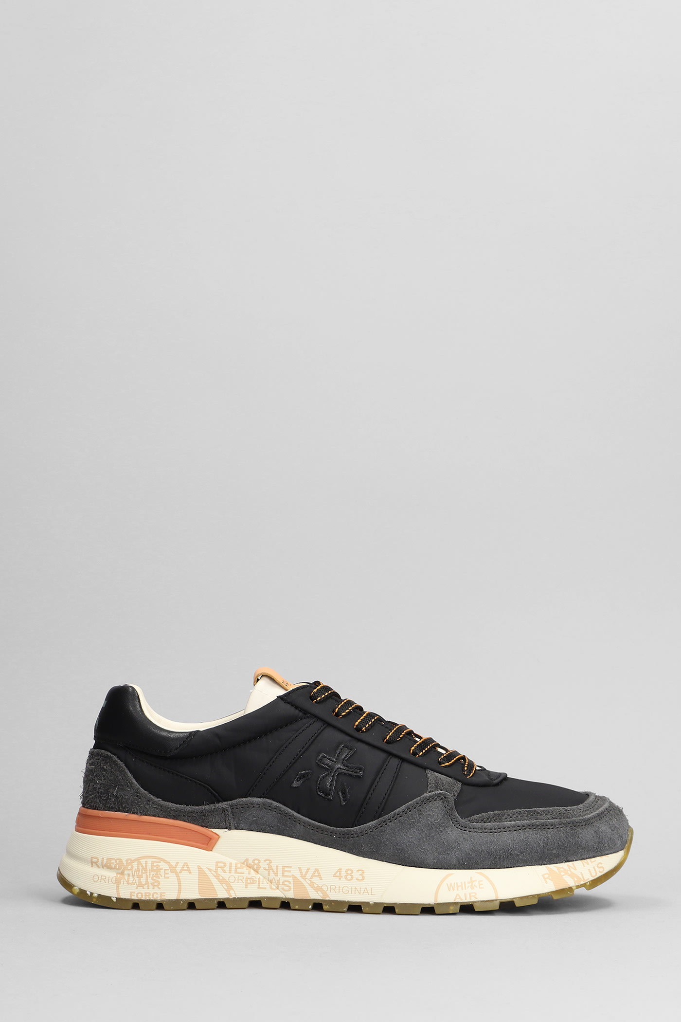 Landeck Sneakers In Black Suede And Fabric