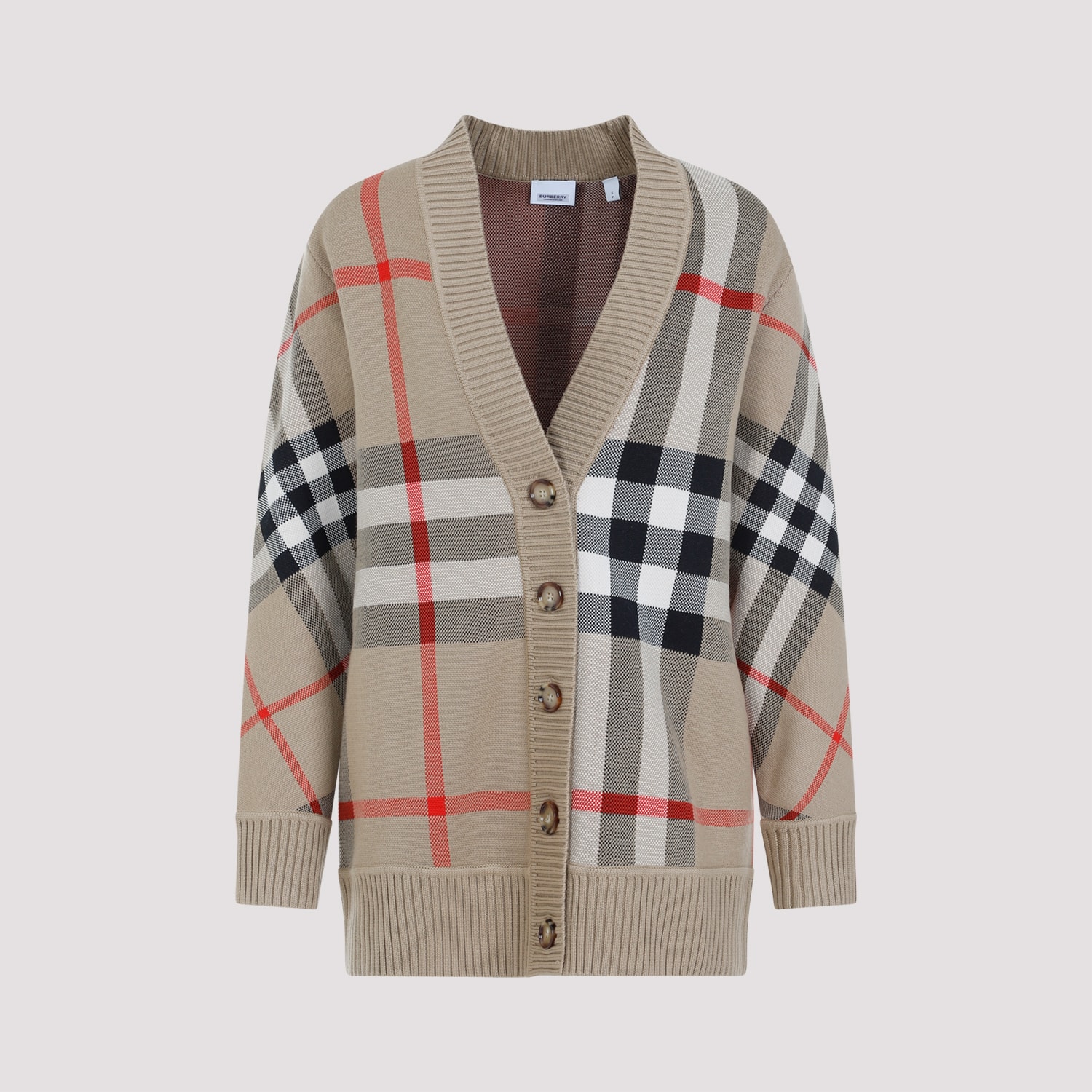 Burberry Caragh Cashmere Cardigan In Multi