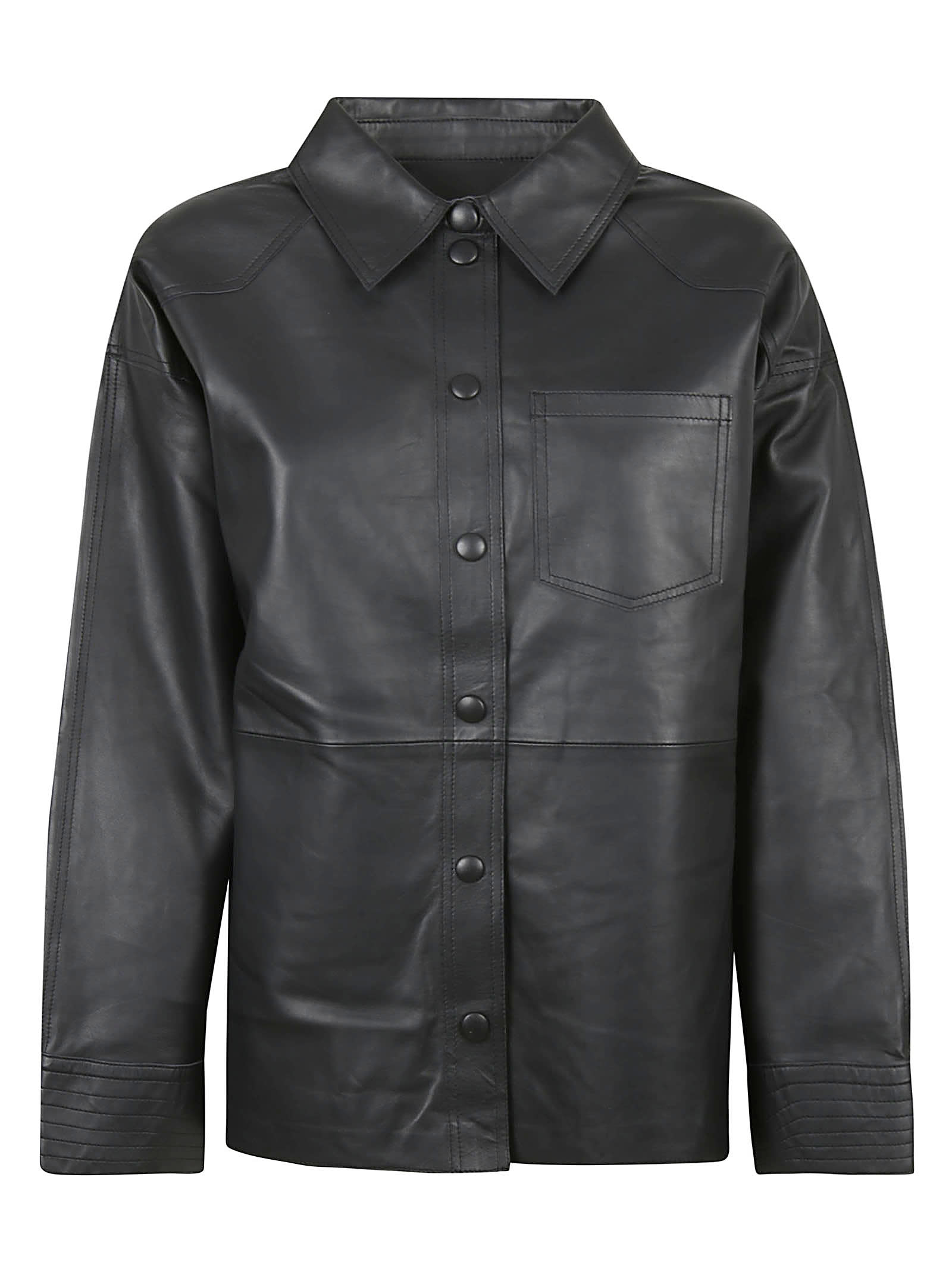 S.W.O.R.D 6.6.44 Classic Buttoned Leather Jacket