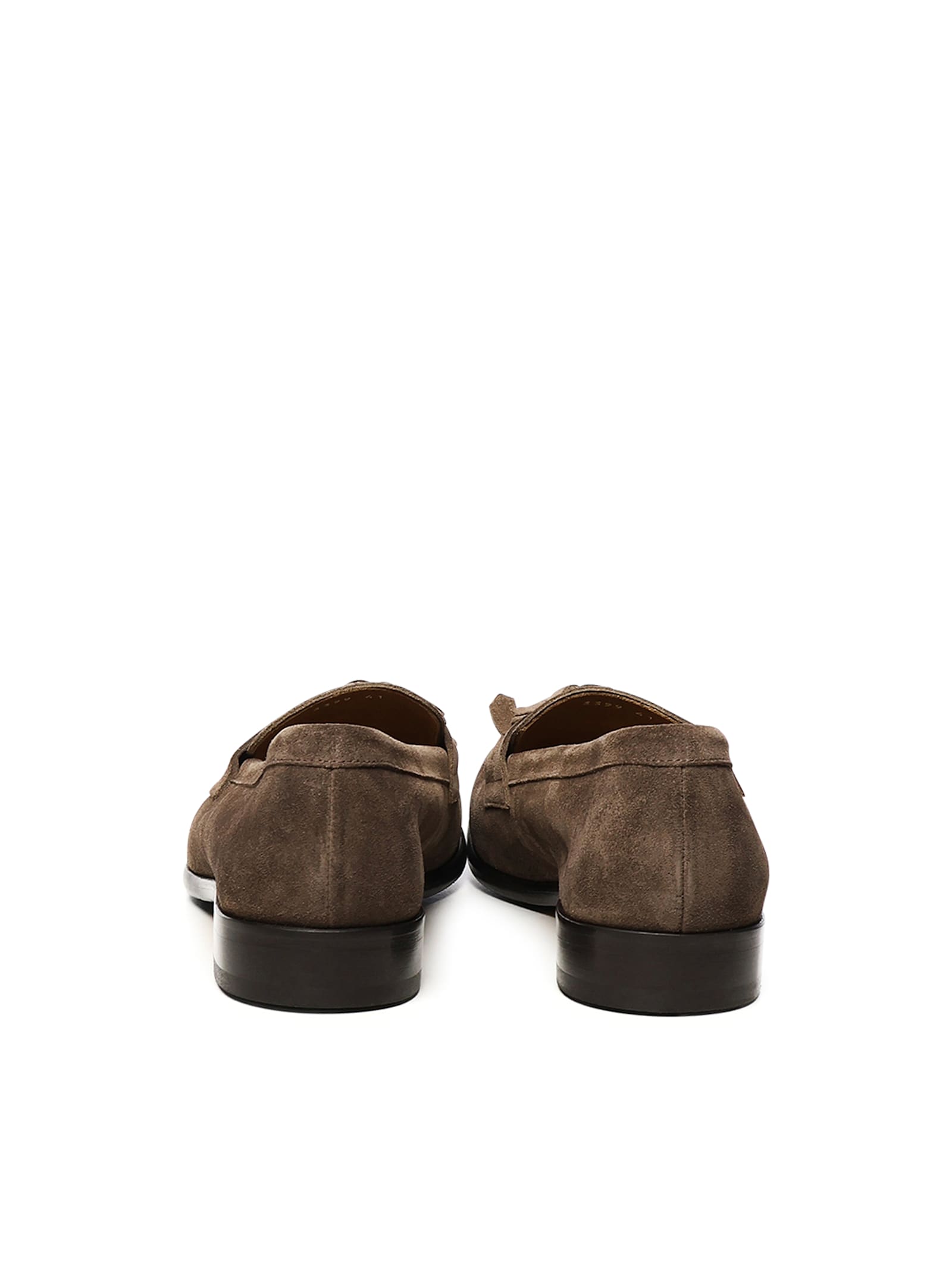 Doucal's Classic Suede Tassel Loafers With Bowl Stitching In Brown