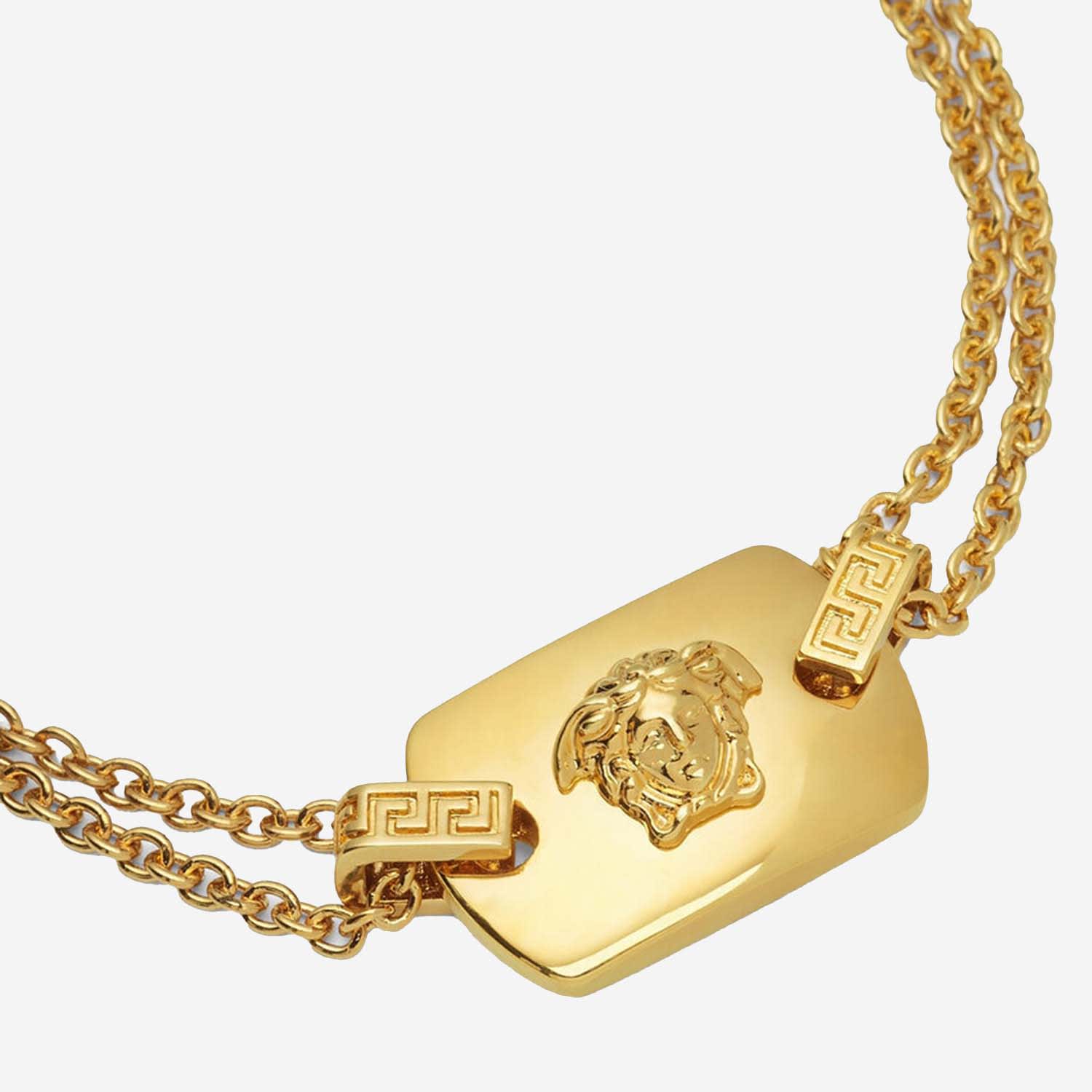 Shop Versace Medusa Bracelet In Golden
