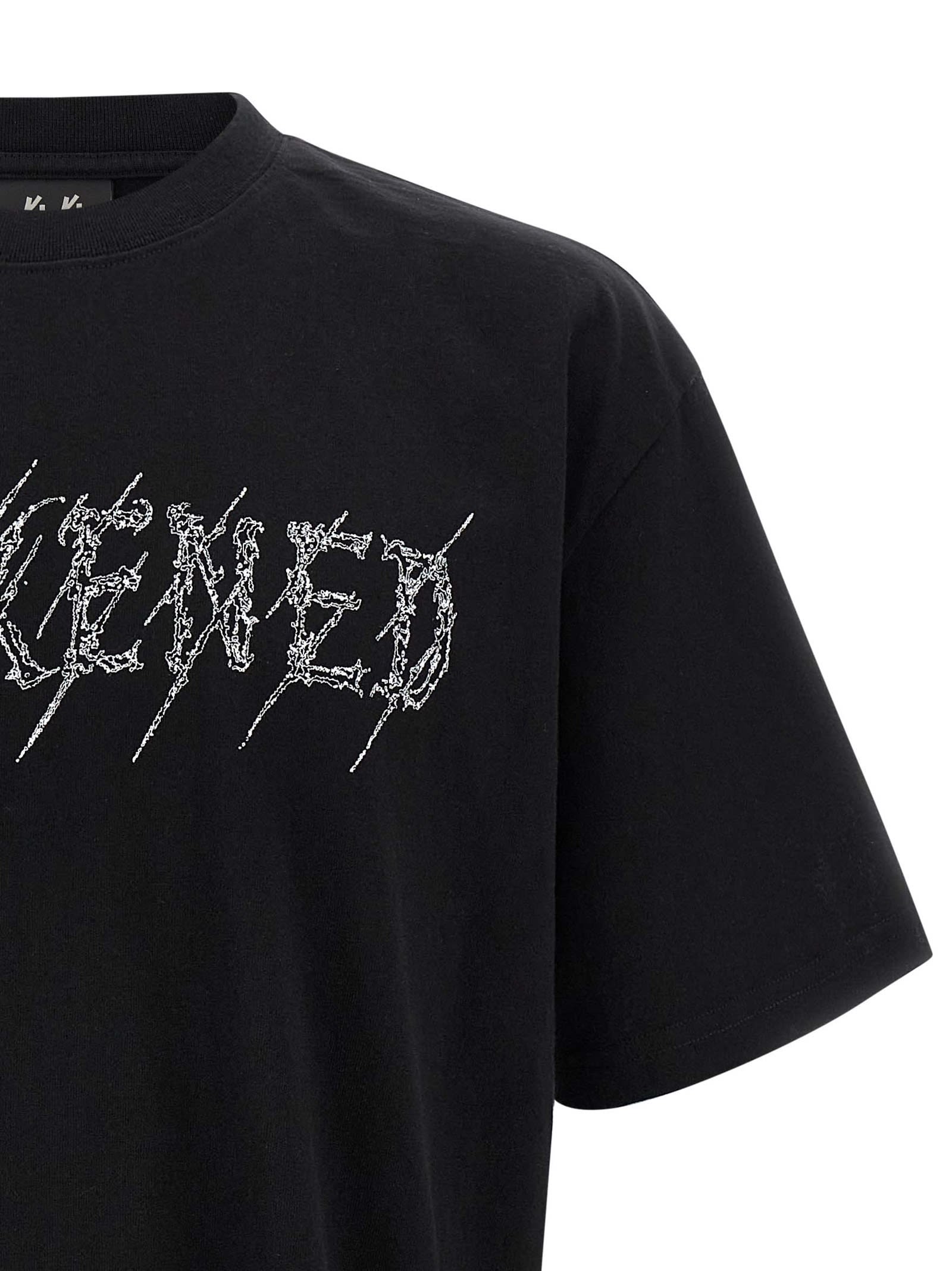 44 Label Group Graphic-print T-shirt In Black
