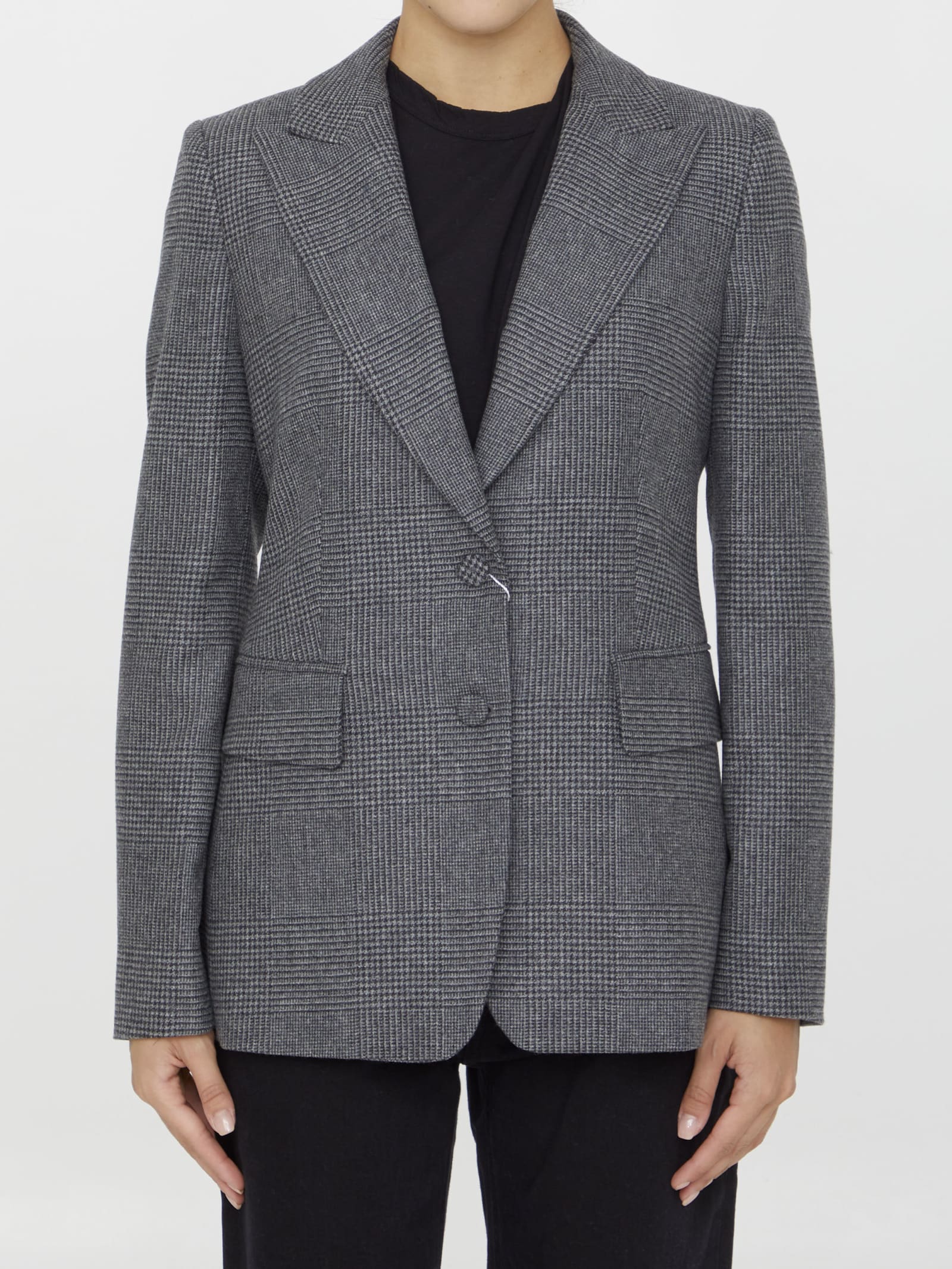 Shop Max Mara Catone Jacket In Grey