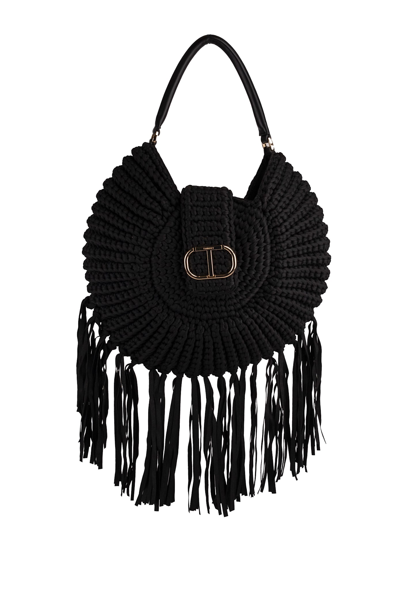 Hobo Shoulder Bag With Fringes