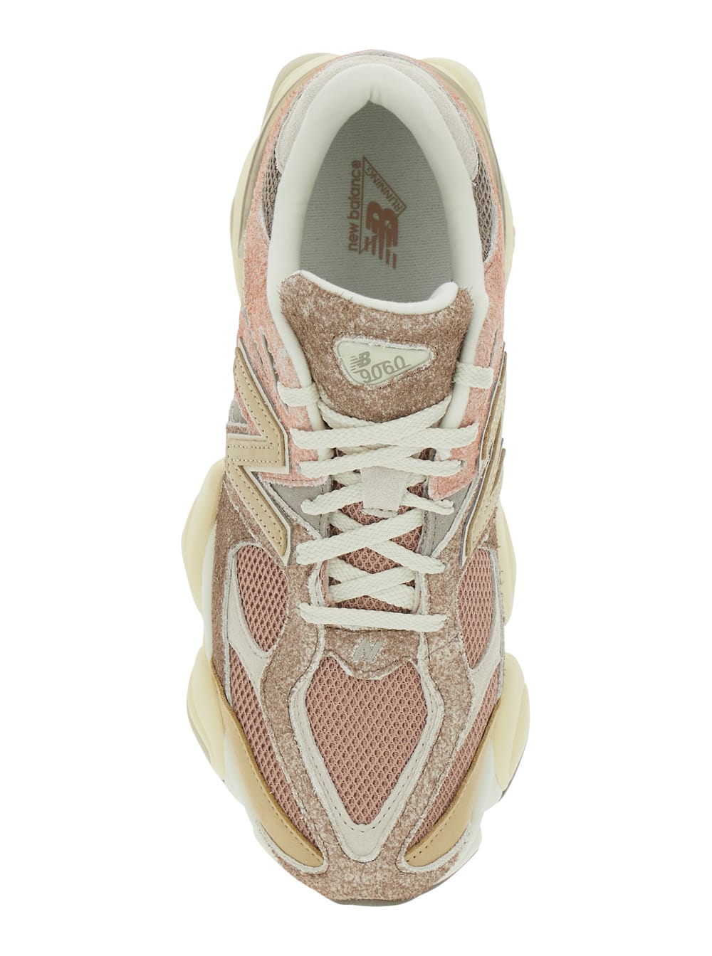 New Balance Multicolor Low Top Sneaker With Logo Detail On The Side In Suede And Tech Fabric Unisex In Gold