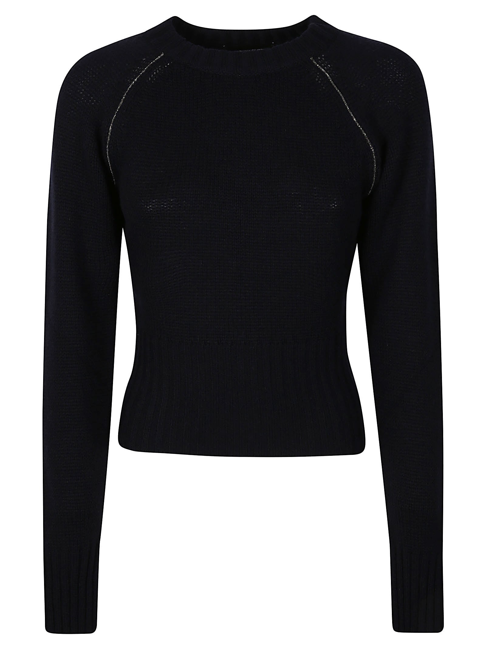 Shop Fabiana Filippi Sweater In Blu Notte