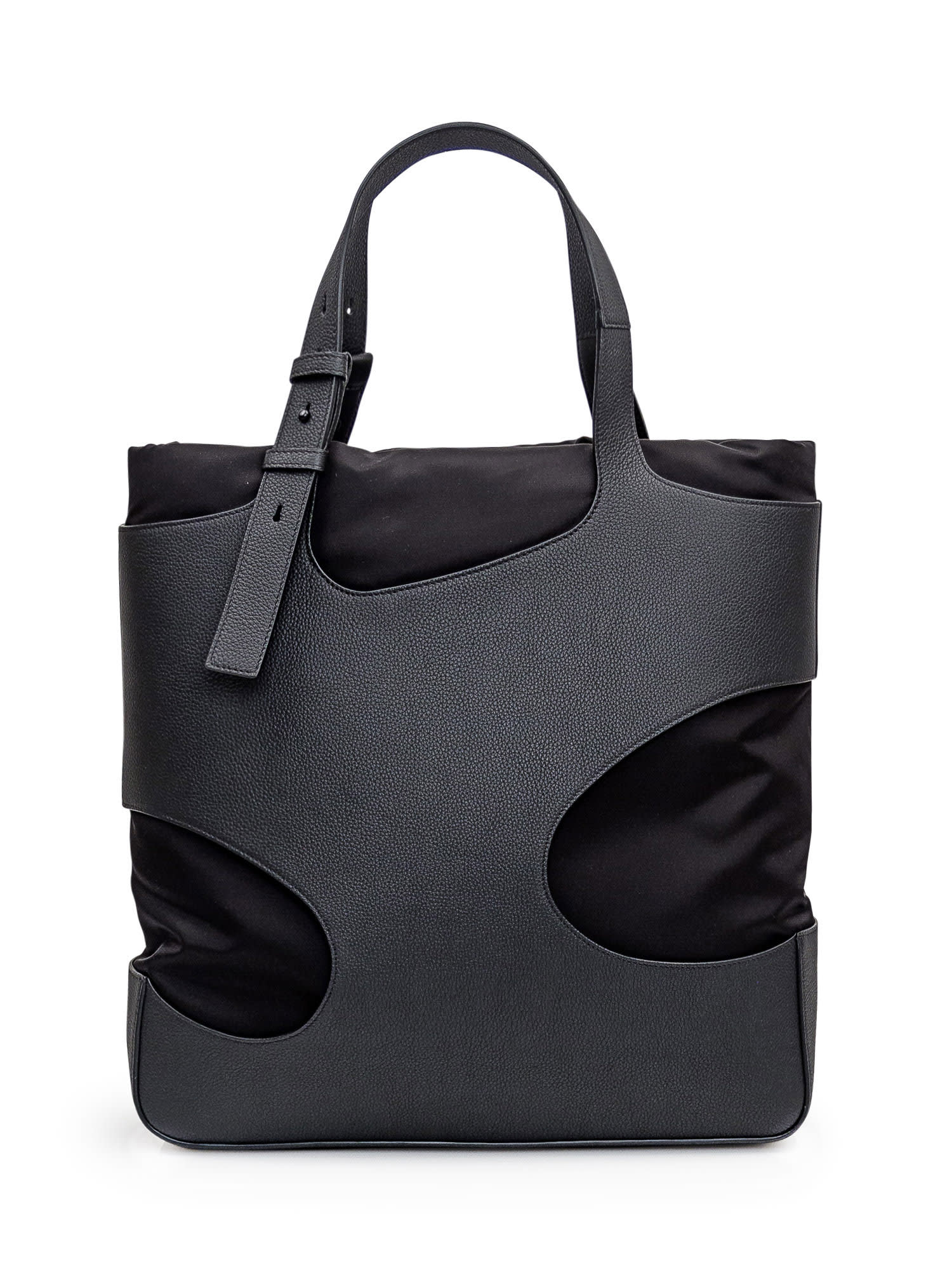 Shop Ferragamo Cut Out Tote Bag In Nero