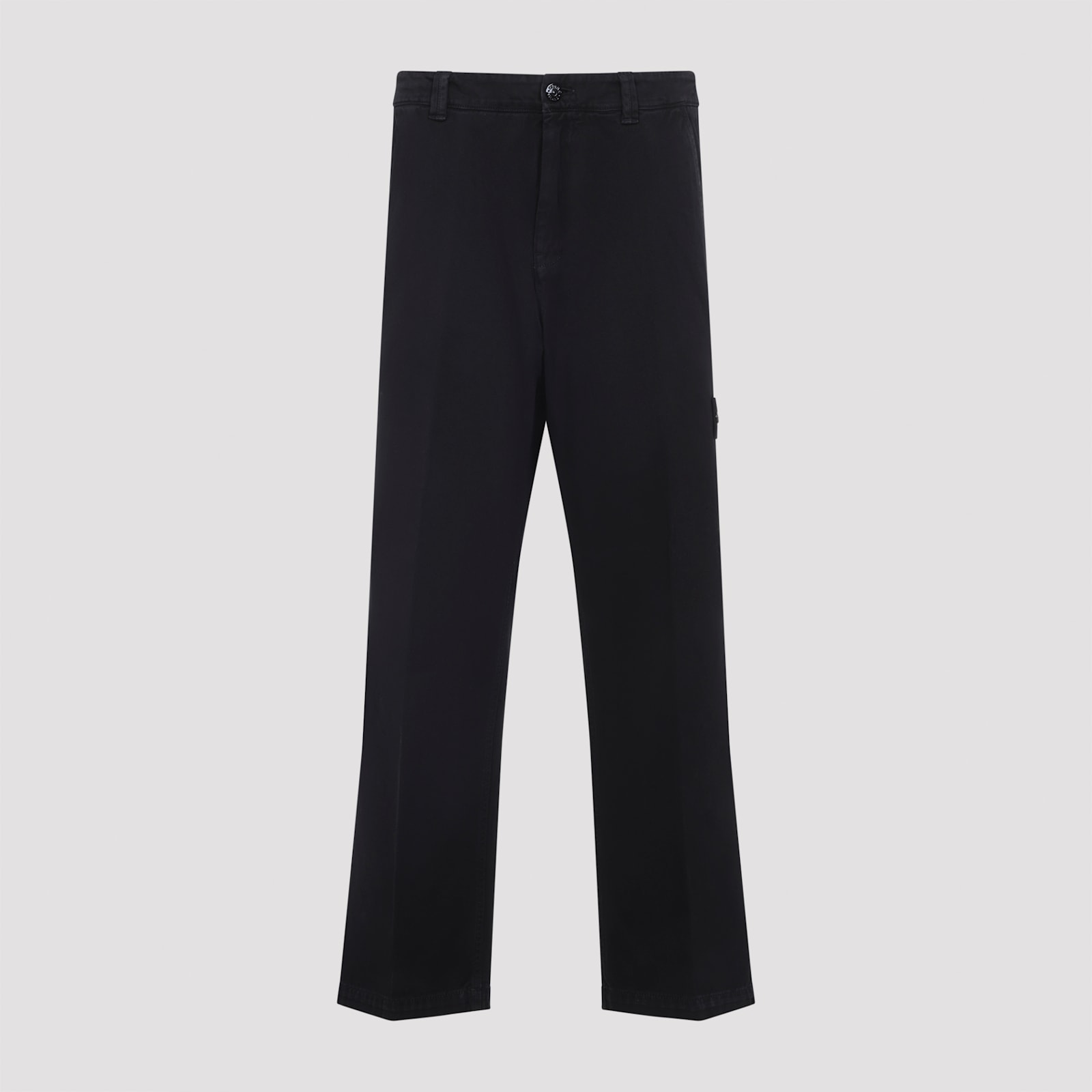 Stone Island Logo-patch Straight-leg Pants In Animal Print