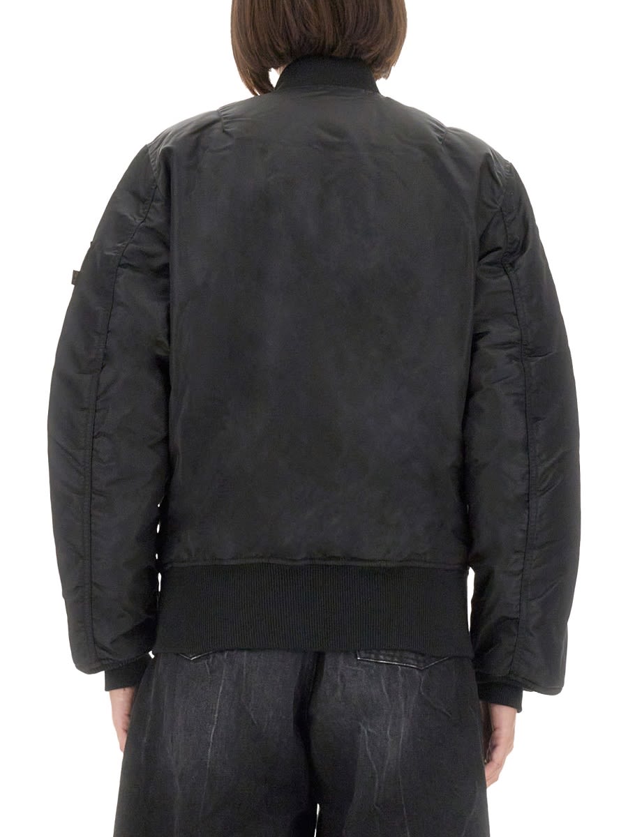 Alpha Industries Baseball-collar Track Jacket In Black