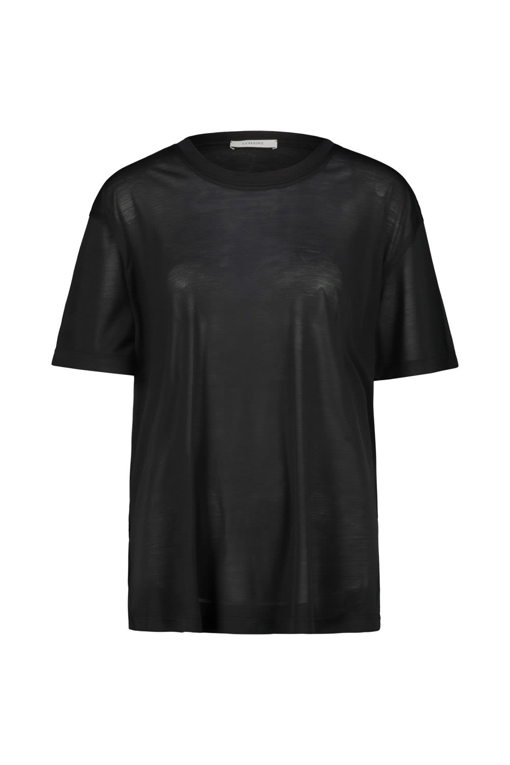 Shop Lemaire Short Sleeve Tshirt In Black