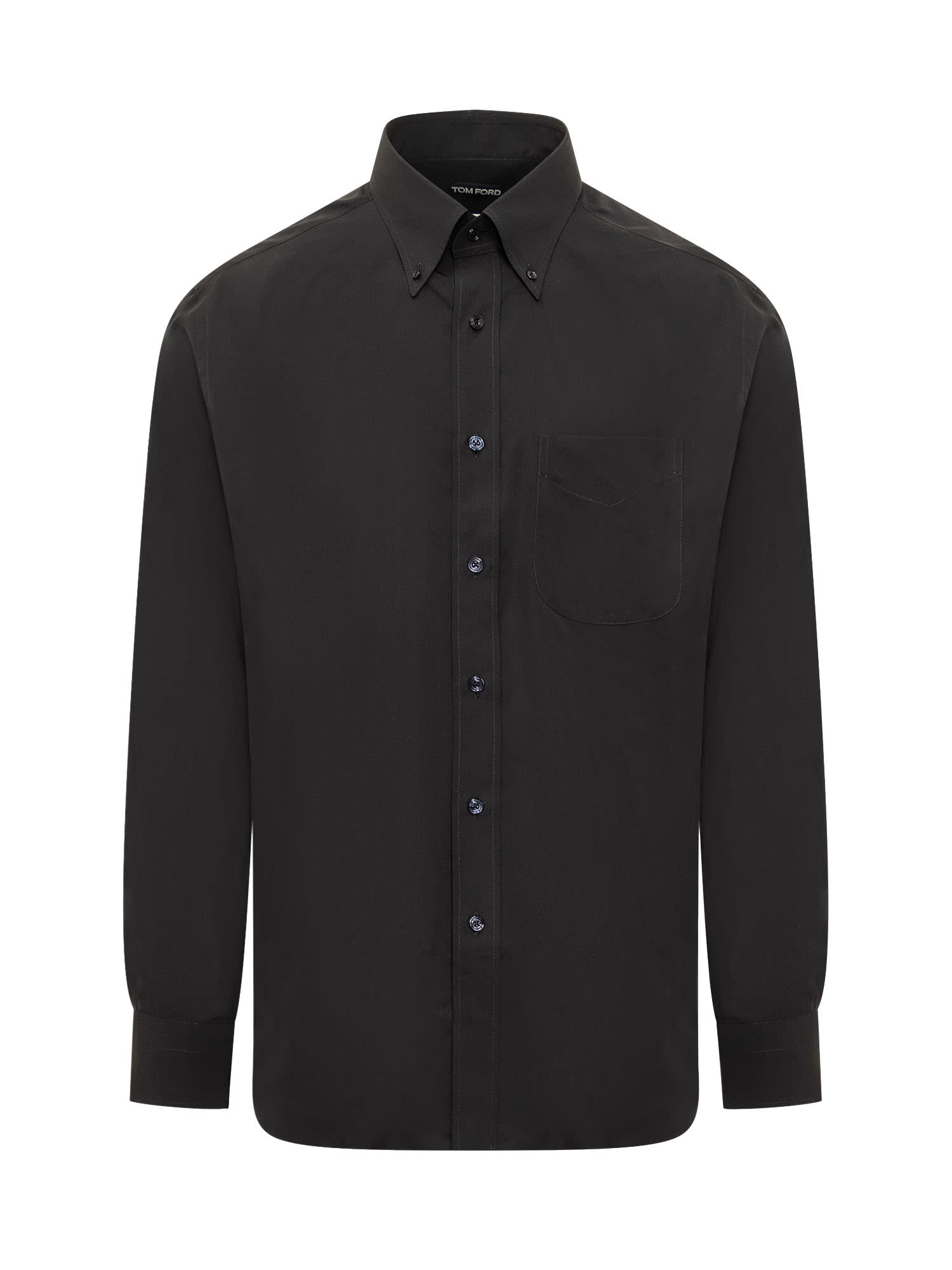 Tom Ford Black Lyocell Blend Shirt