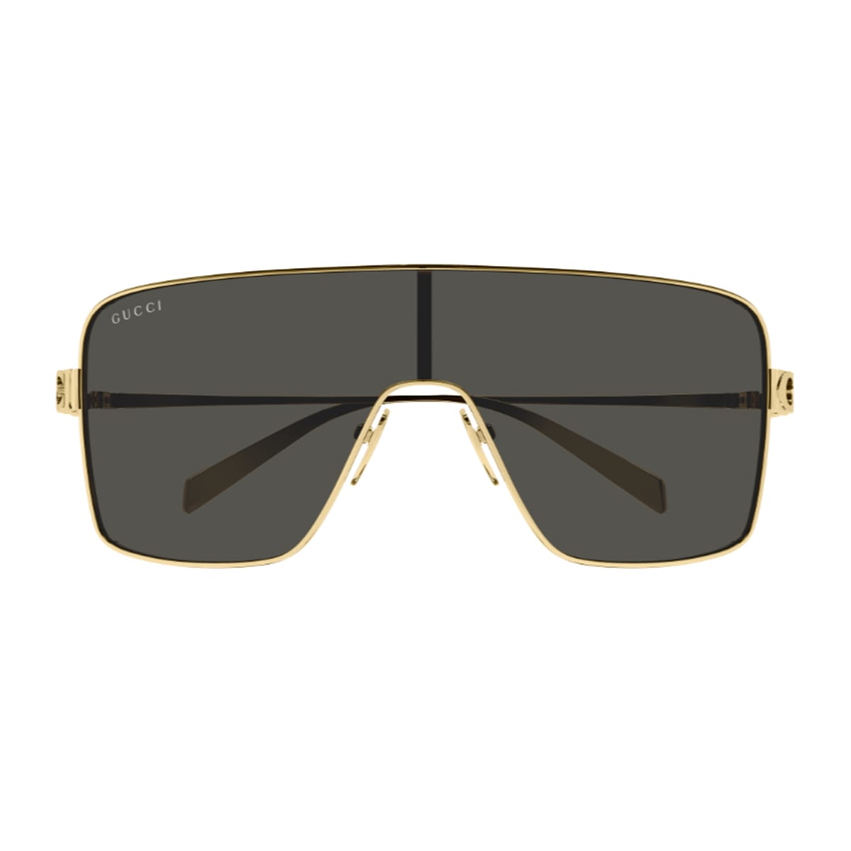 Gucci Gg1936s Linea Name Of Brand 001 Gold Grey Sunglasses In Black