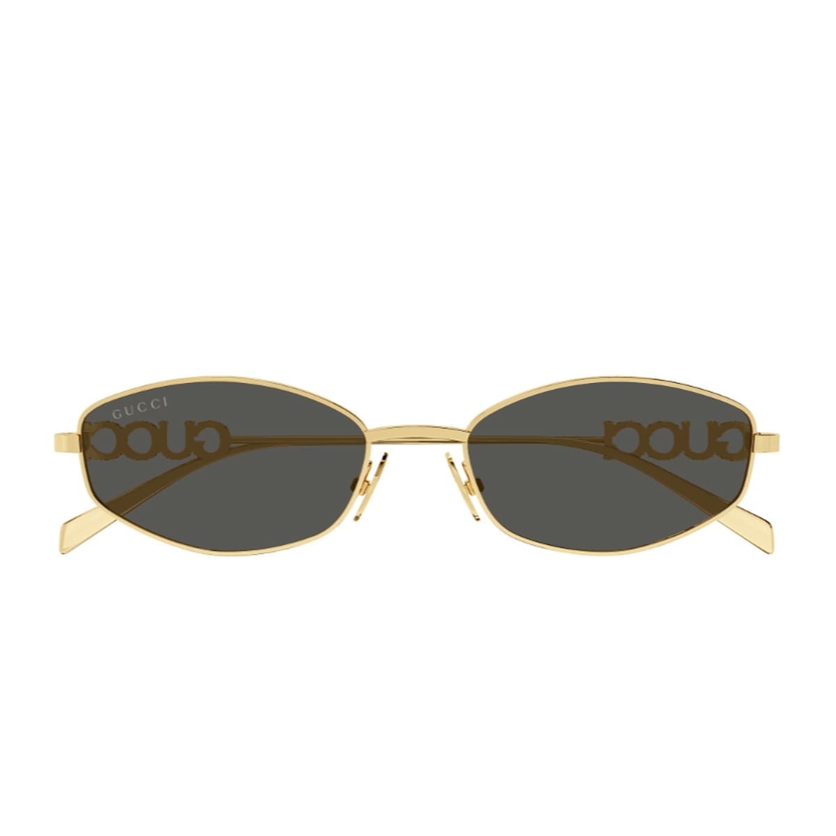 Gucci Gg1802s Linea Name Of Brand 001 Gold Grey Sunglasses In Gold