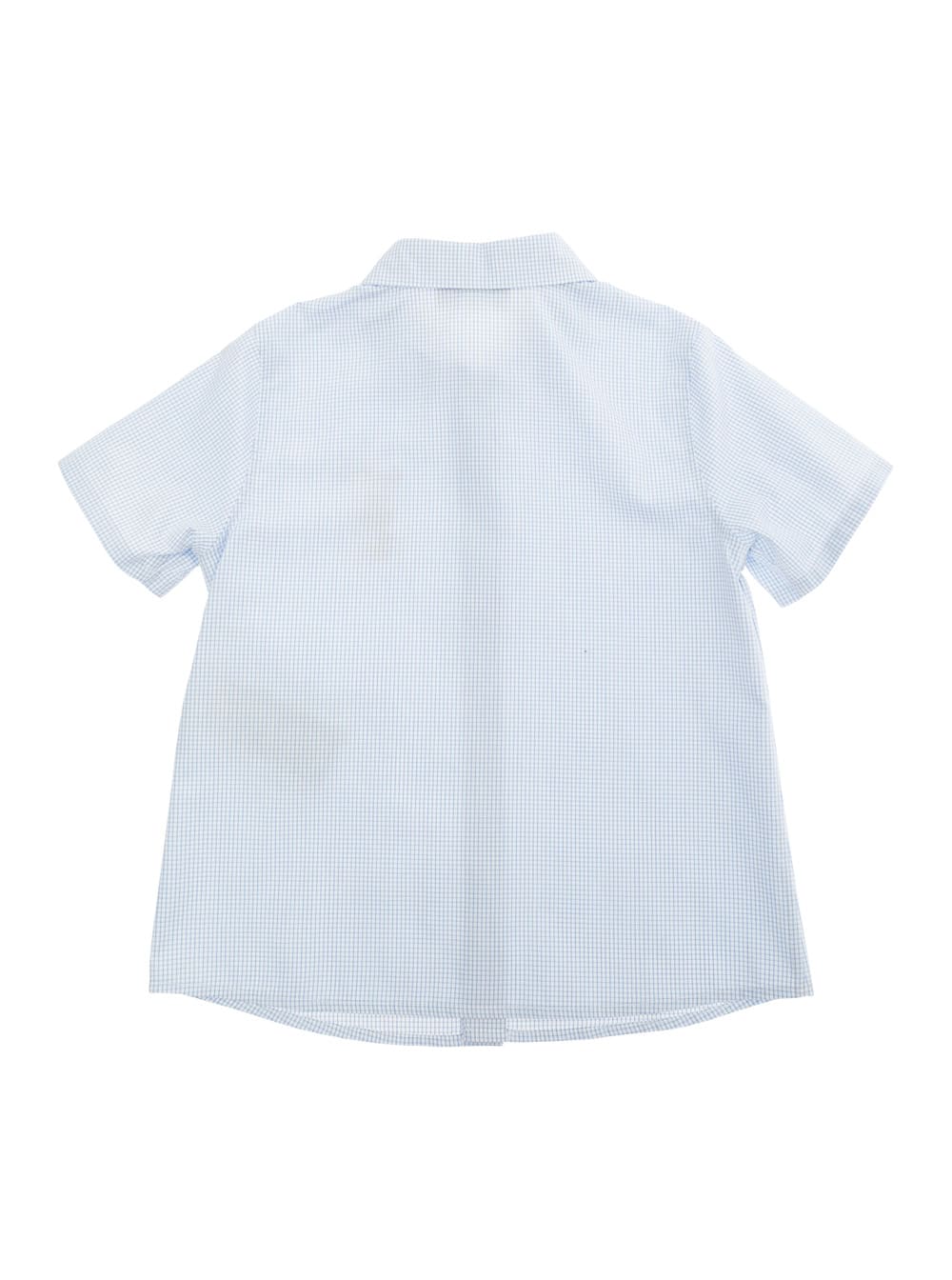 Gucci Light Blue Shirt With Lettering Logo On The Front In Cotton Baby In Blue